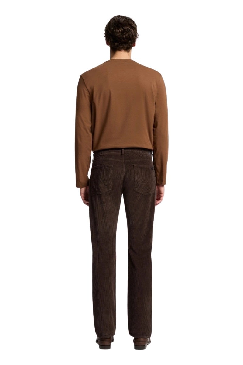 7 For All Mankind The Straight Corduroy Coffee Bean In Brown