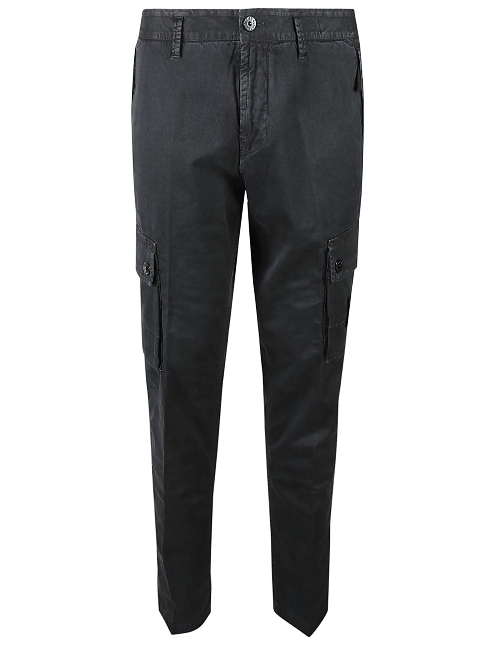 Shop Stone Island Slim Cargo Pant In Black