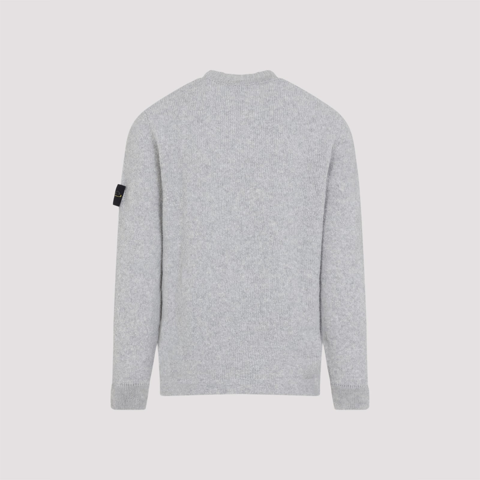 Stone Island 5100056 Lambswool Sweater In Gray