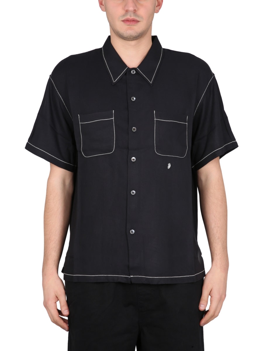 Shirt With Contrast Stitching