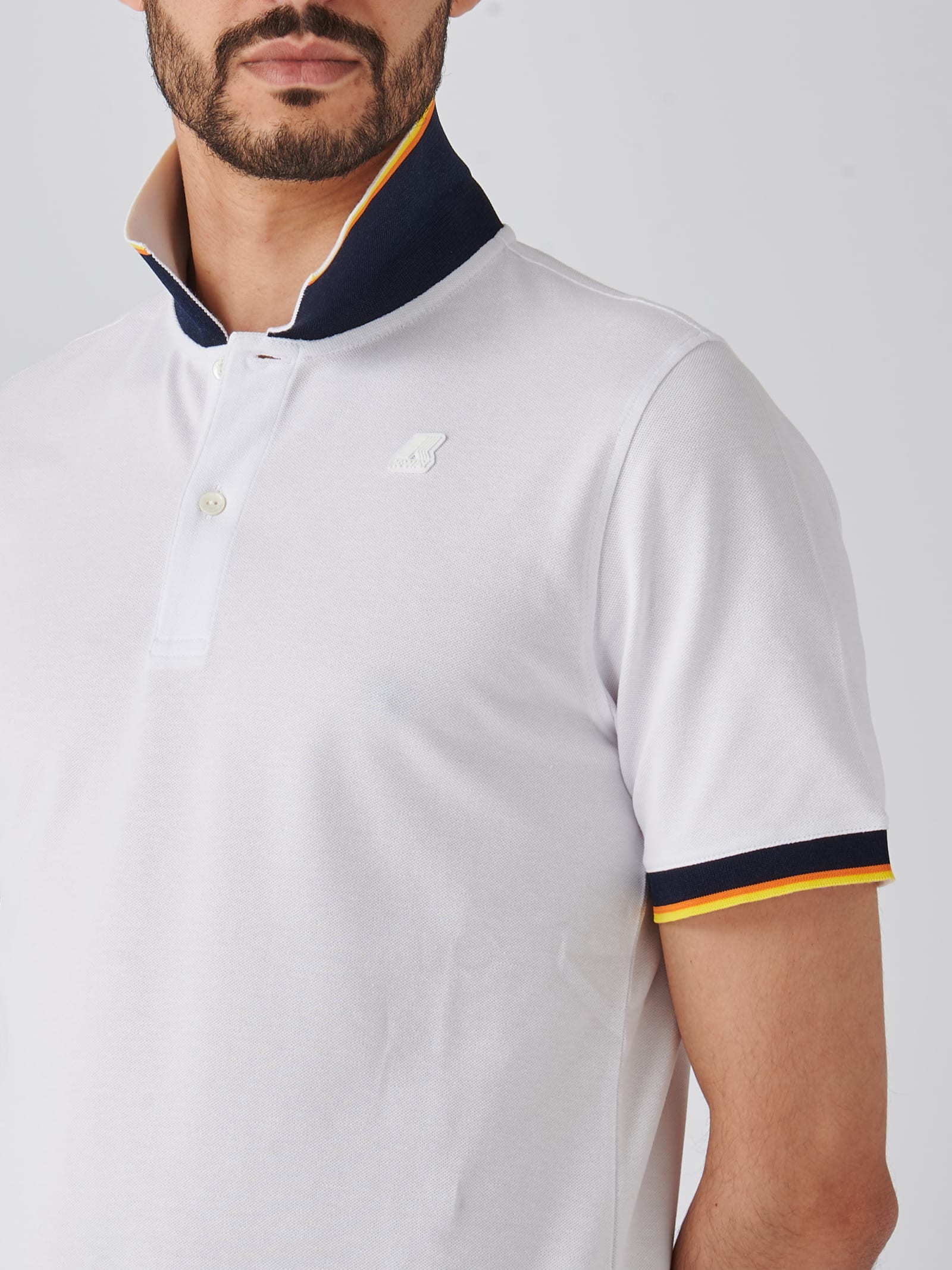 Shop K-way Vincent Polo In Bianco