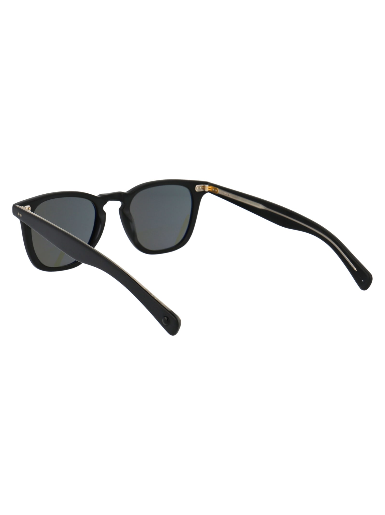 Shop Garrett Leight Brooks X 48 Sunglasses In Mbk/pgy Mat Black/p Grey