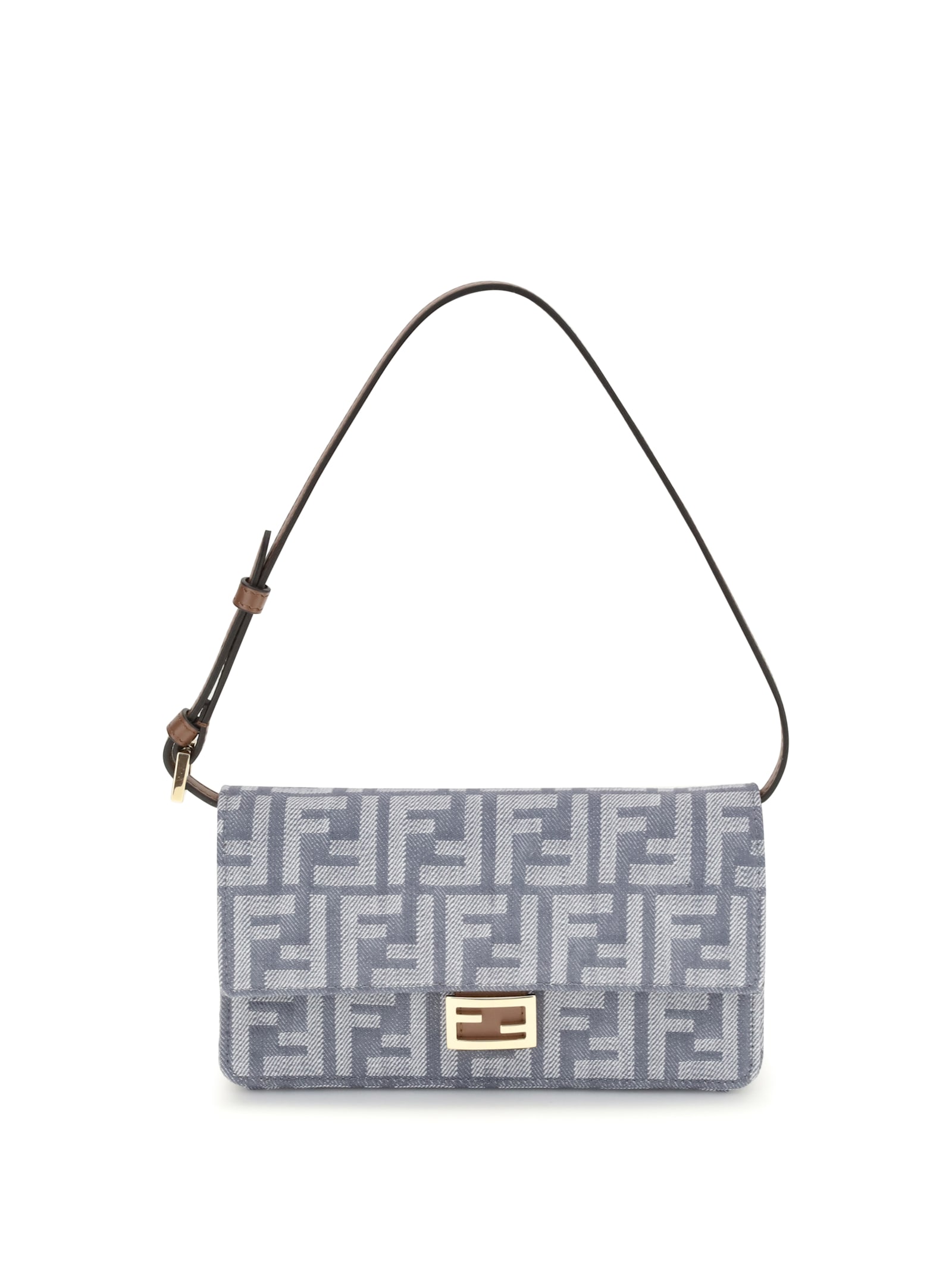 Fendi Wallet On Chain Accessories In Gray
