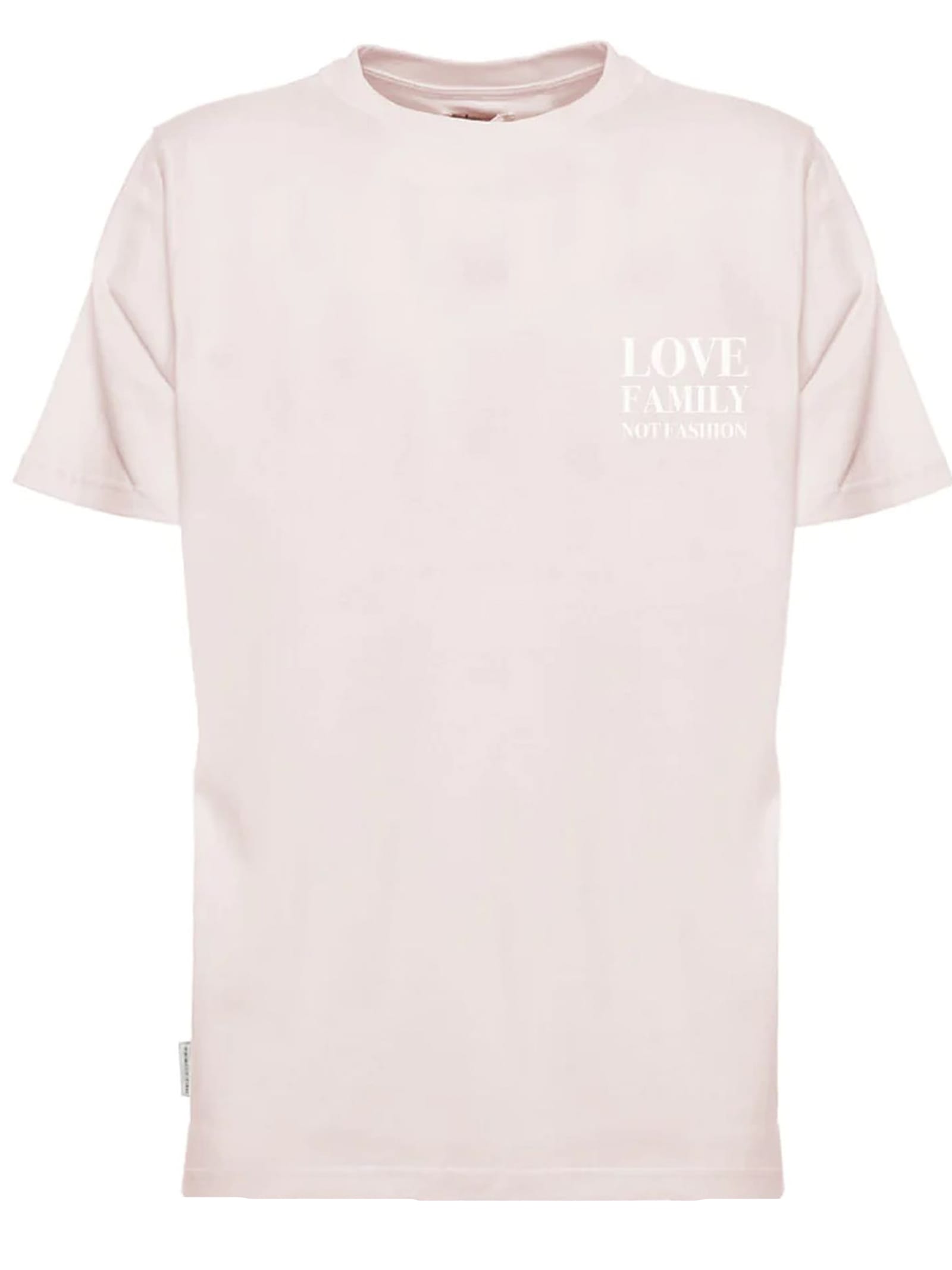 Family First Milano Light Pink Cotton T-shirt