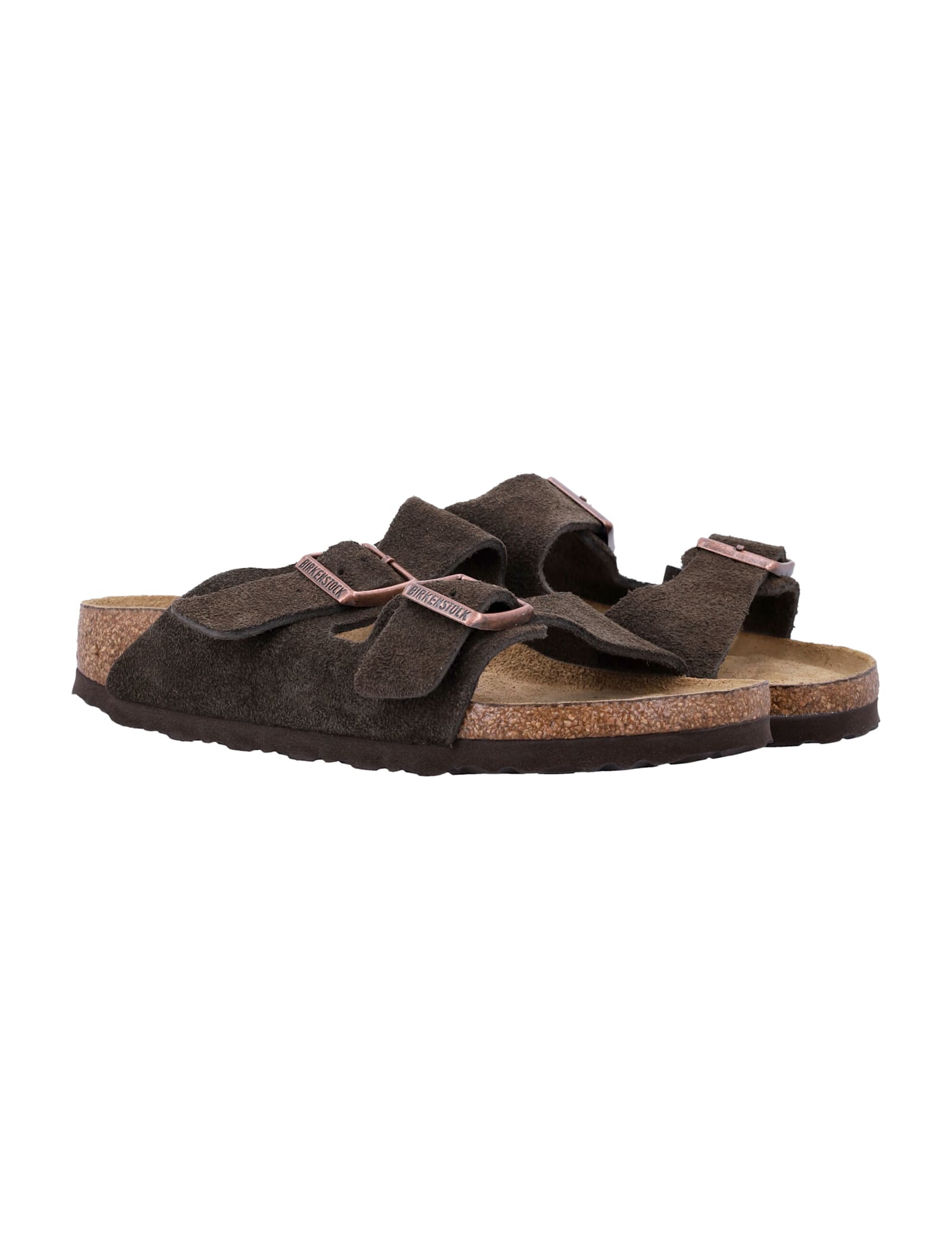 Birkenstock Suede Arizona Sandals Mocha Brown In Brown