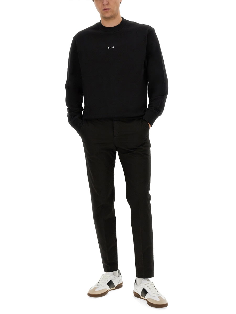 Shop Hugo Boss Sweatshirt With Logo In Black