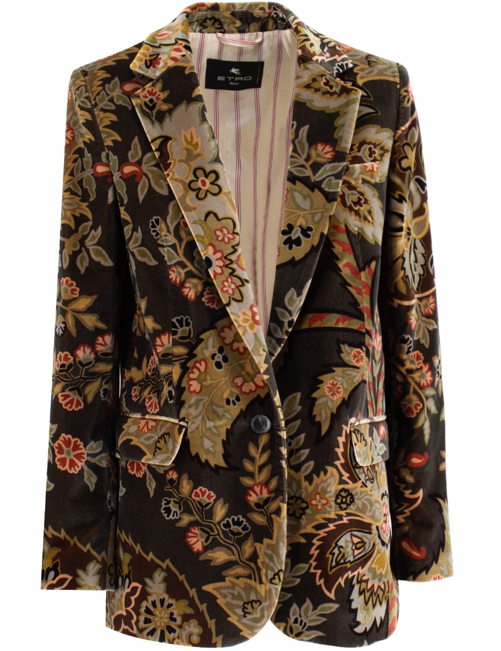 Shop Etro Jacket In Green