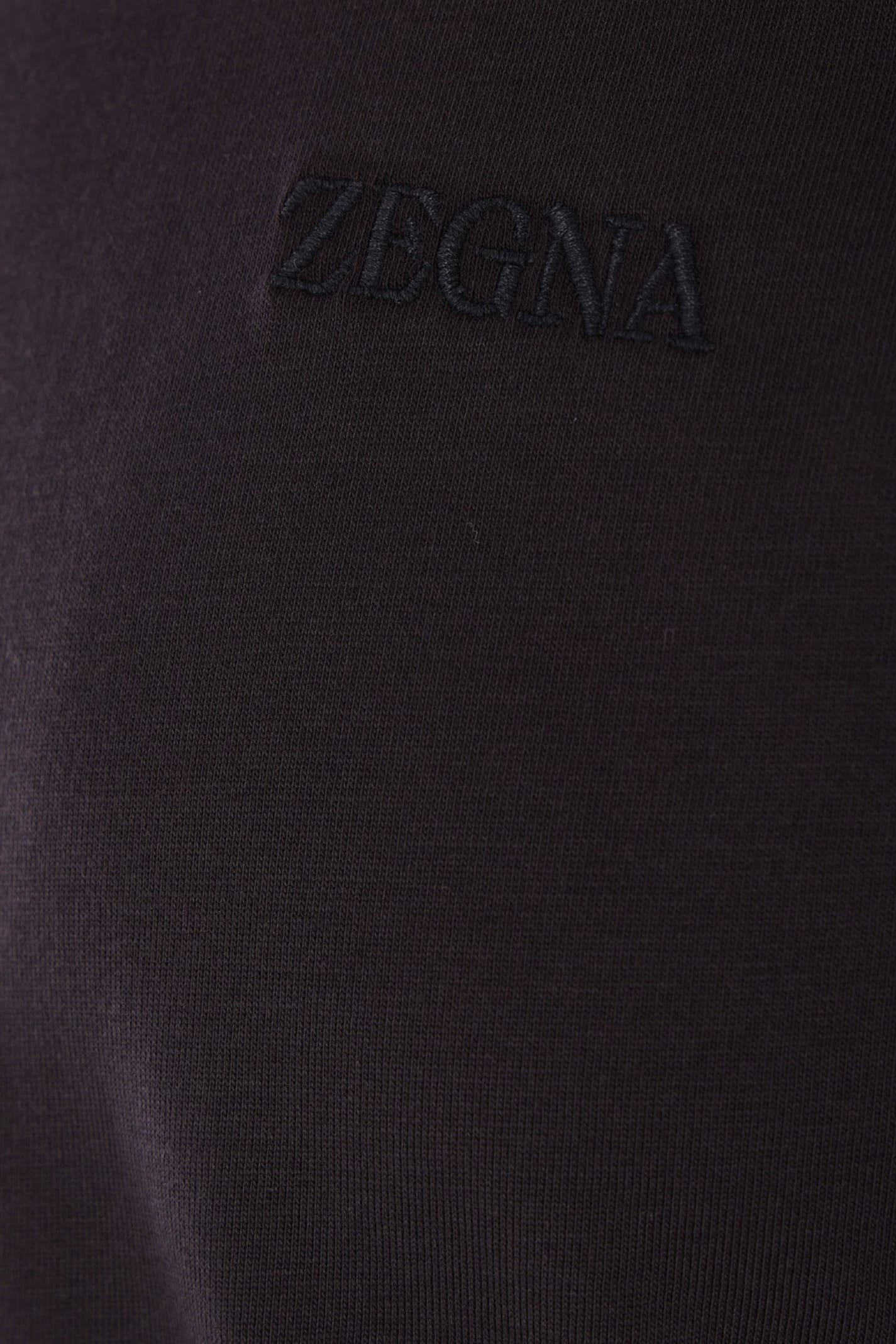 ZEGNA T-SHIRT IN COTONE CON RICAMO LOGO