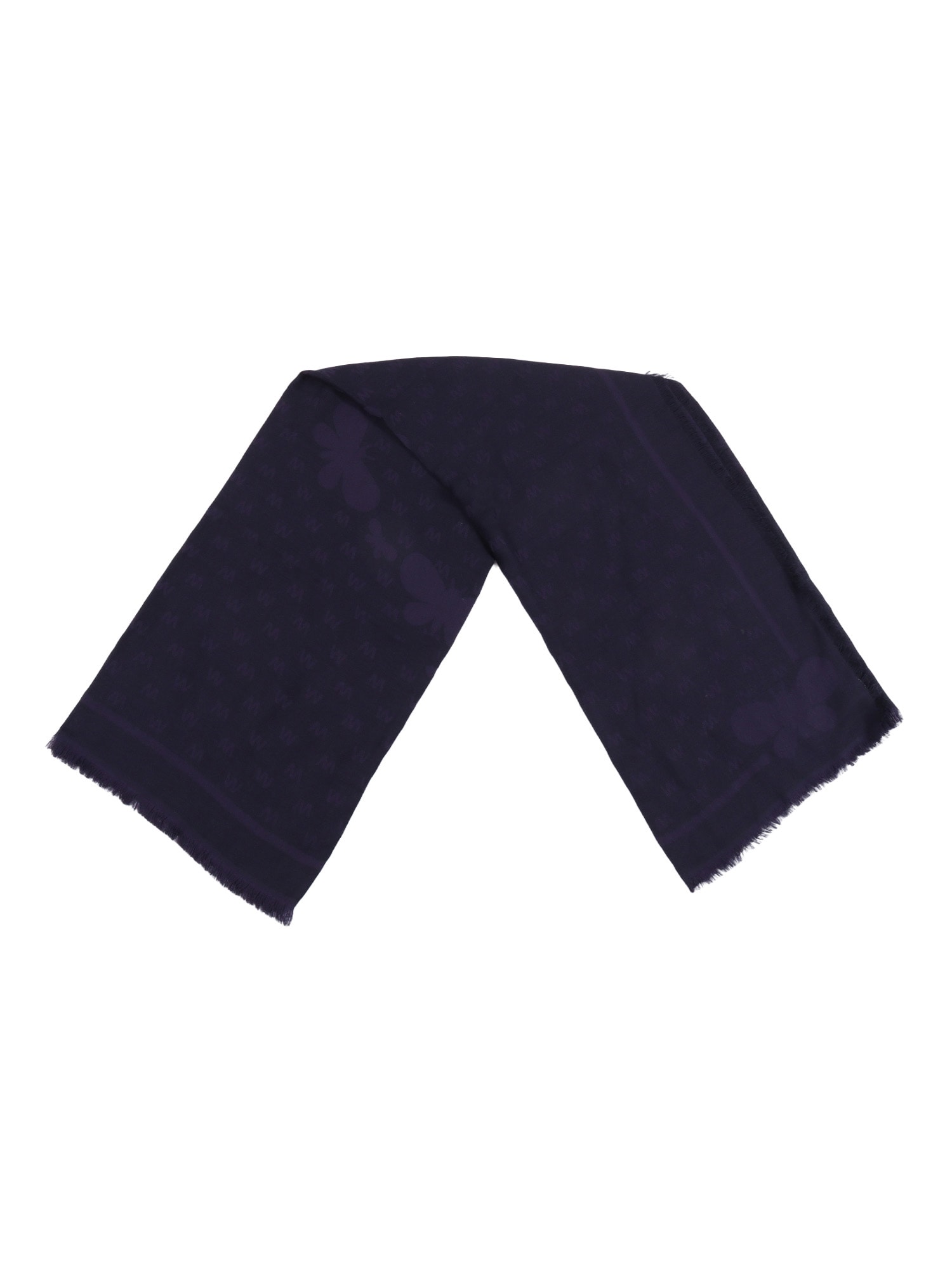 Weekend Max Mara Dire Butterfly-motif Scarf In Blue