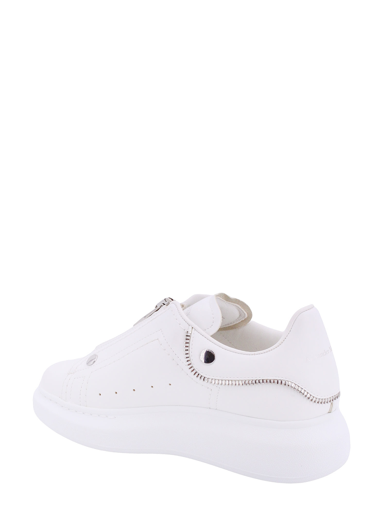 Shop Alexander Mcqueen Sneakers In White/ Silver