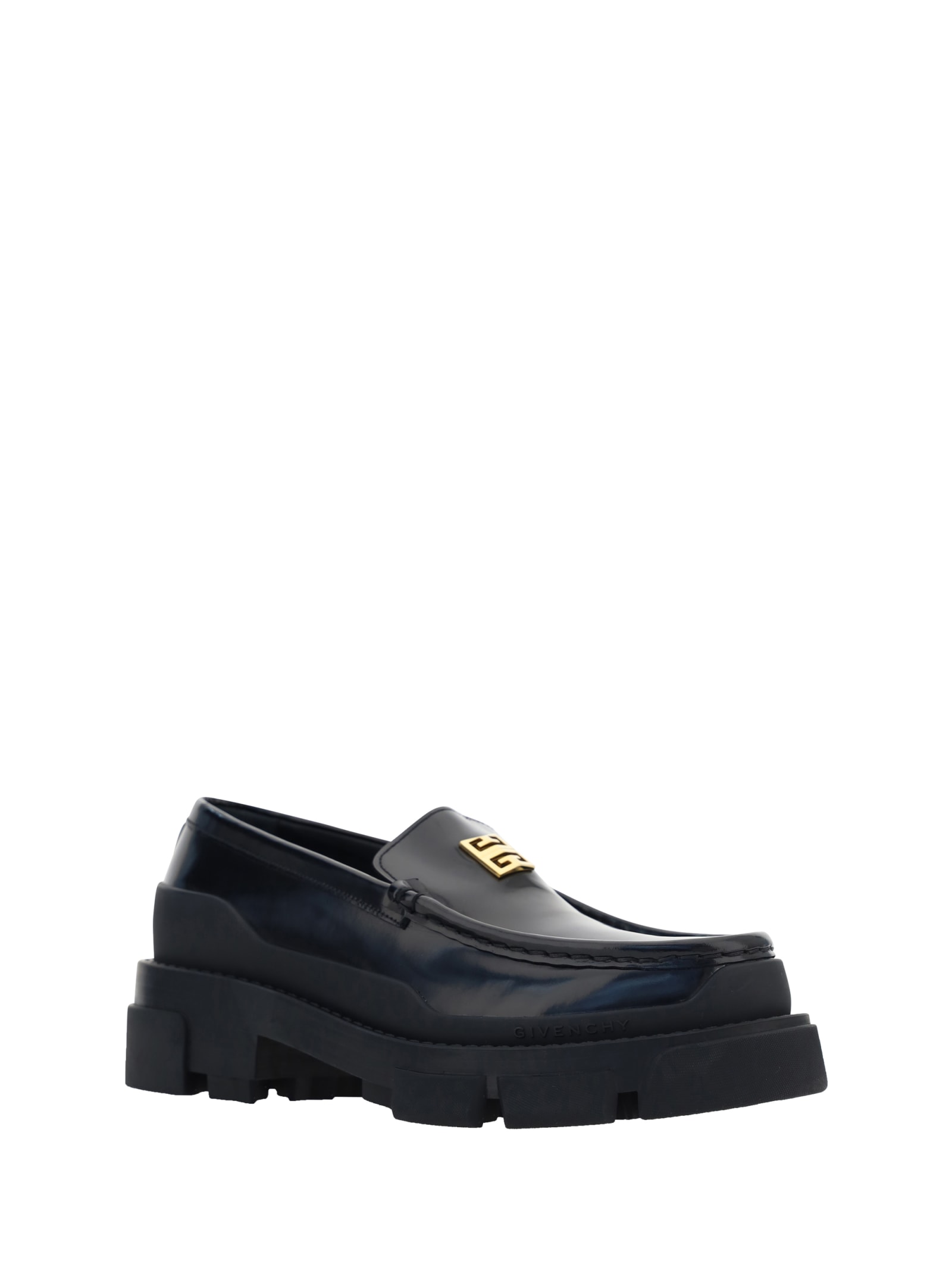 Shop Givenchy Terra Loafers In Black