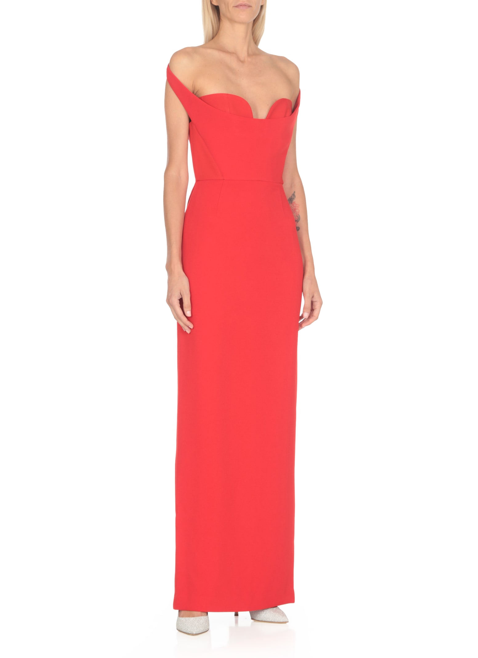 Shop Solace London Serina Maxi Dress In Red