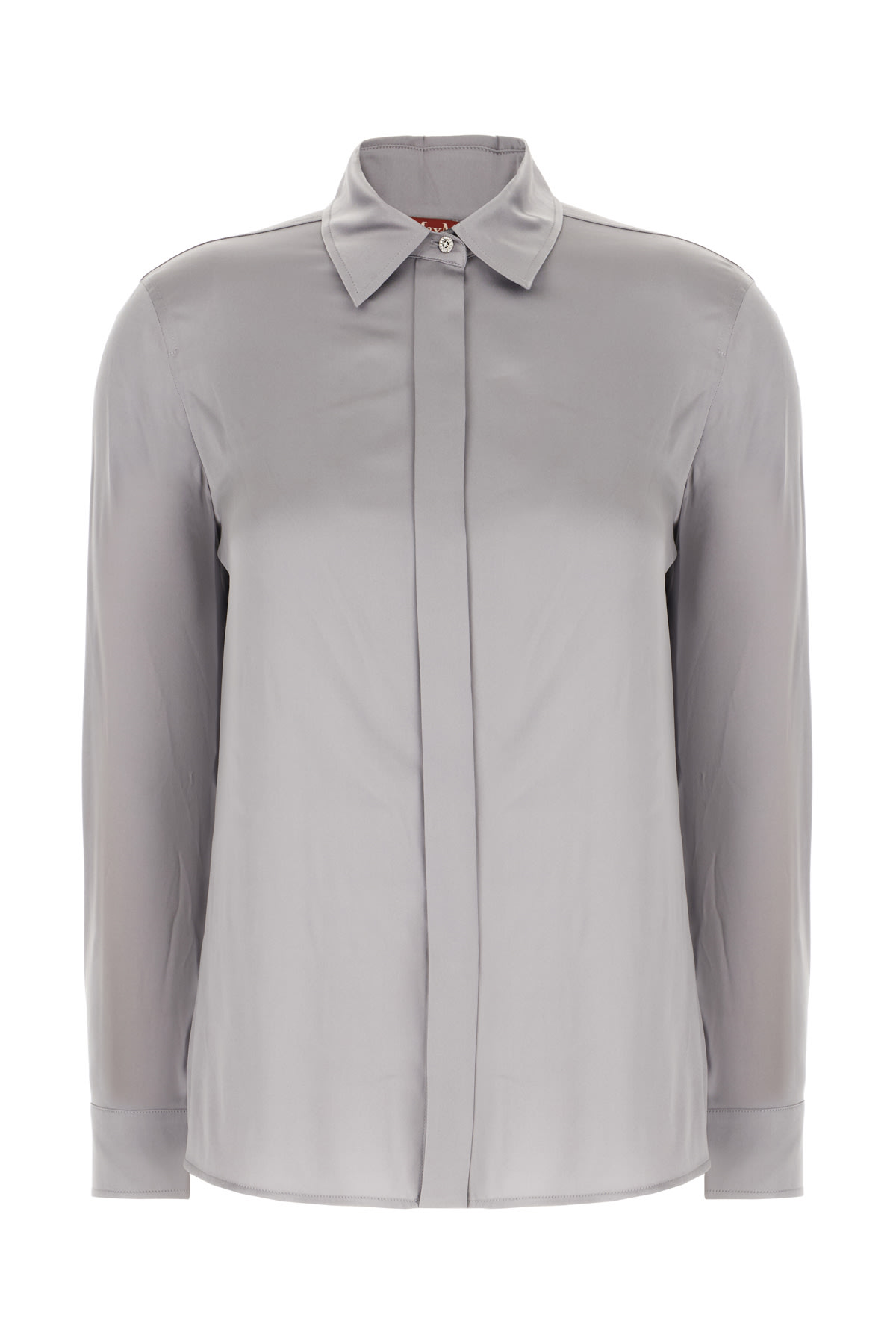 Grey Stretch Silk Shirt