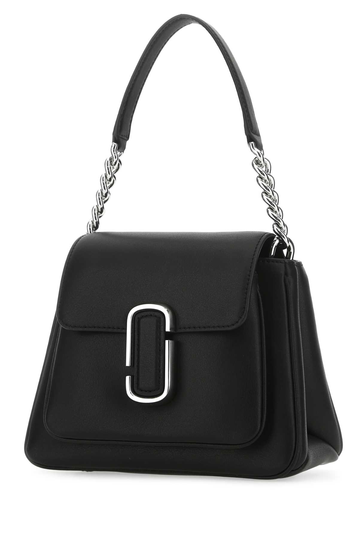 Marc Jacobs Black Leather Mini J Marc Shoulder Bag In 053