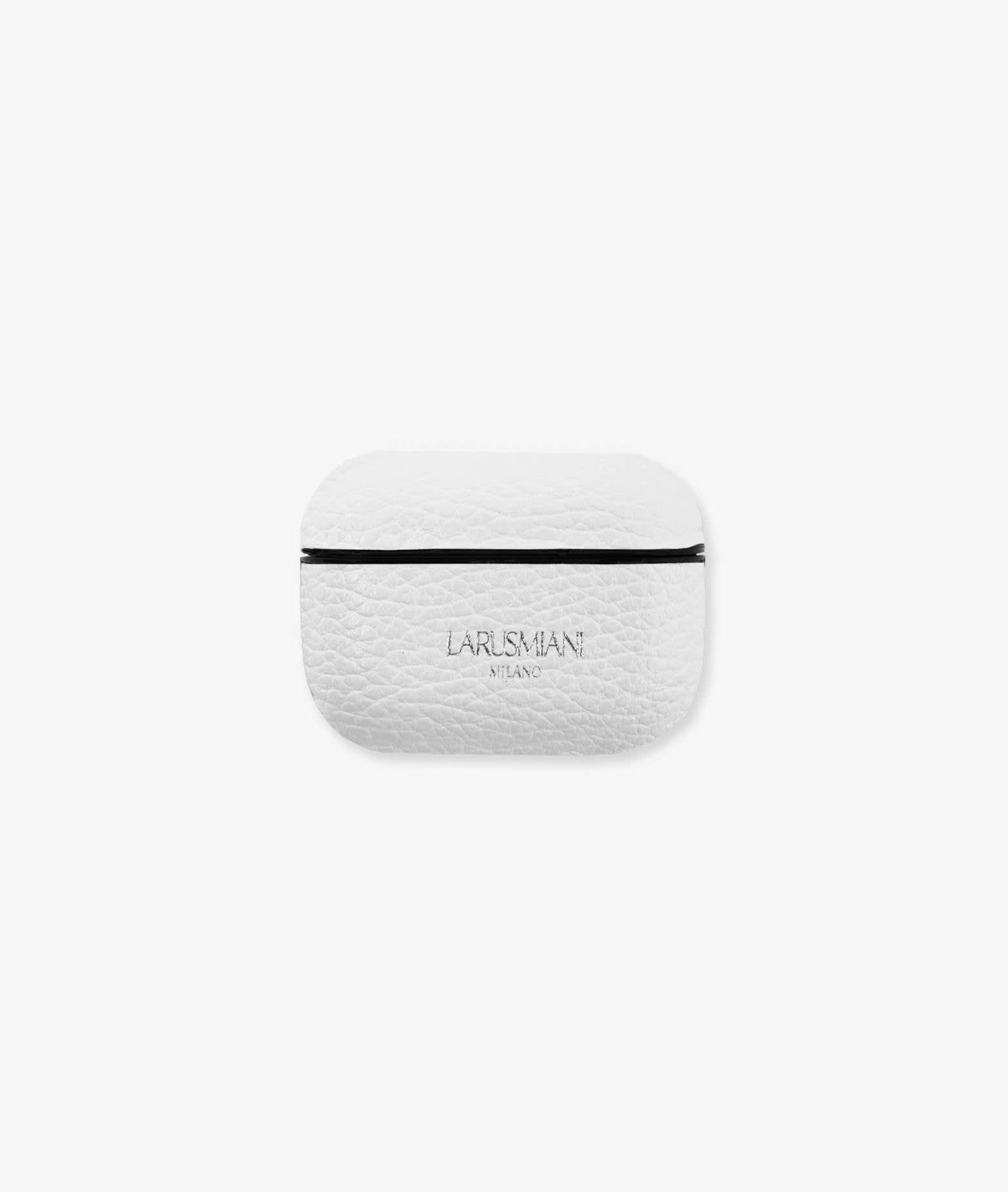 Larusmiani Airpods Second Skin Accessory In White