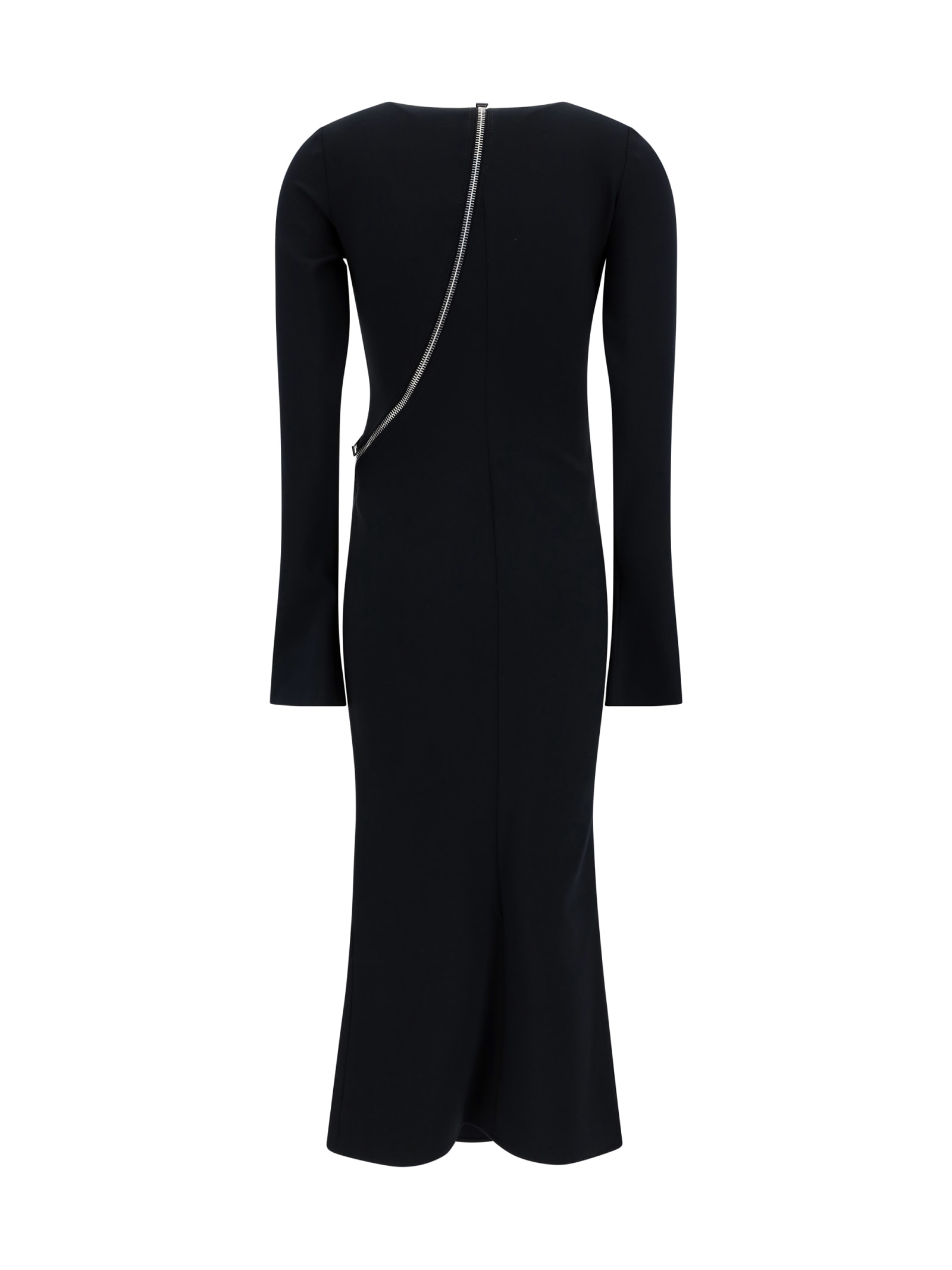 Shop Attico Midi Dress In Black