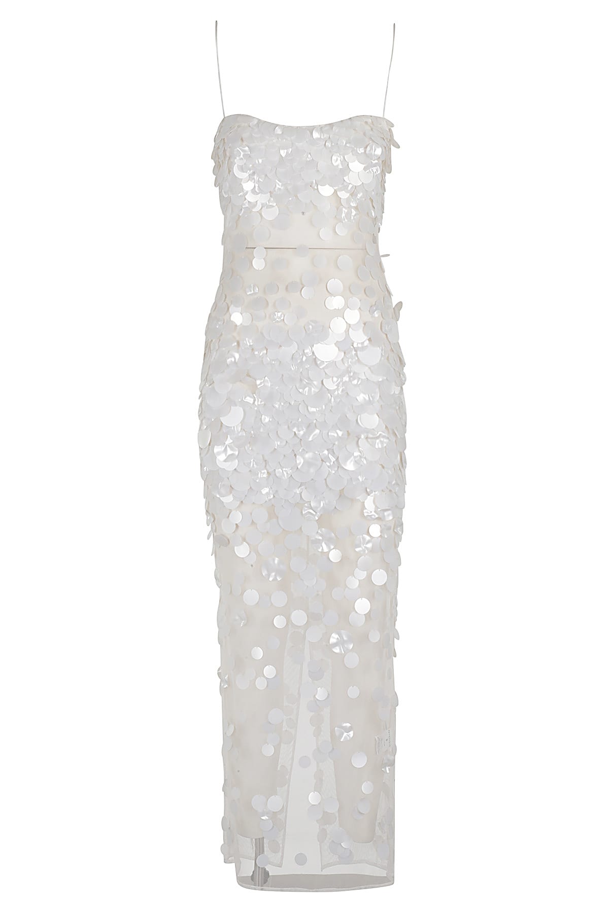 Shop Retroféte Mischa Sequin Dress In Ivory