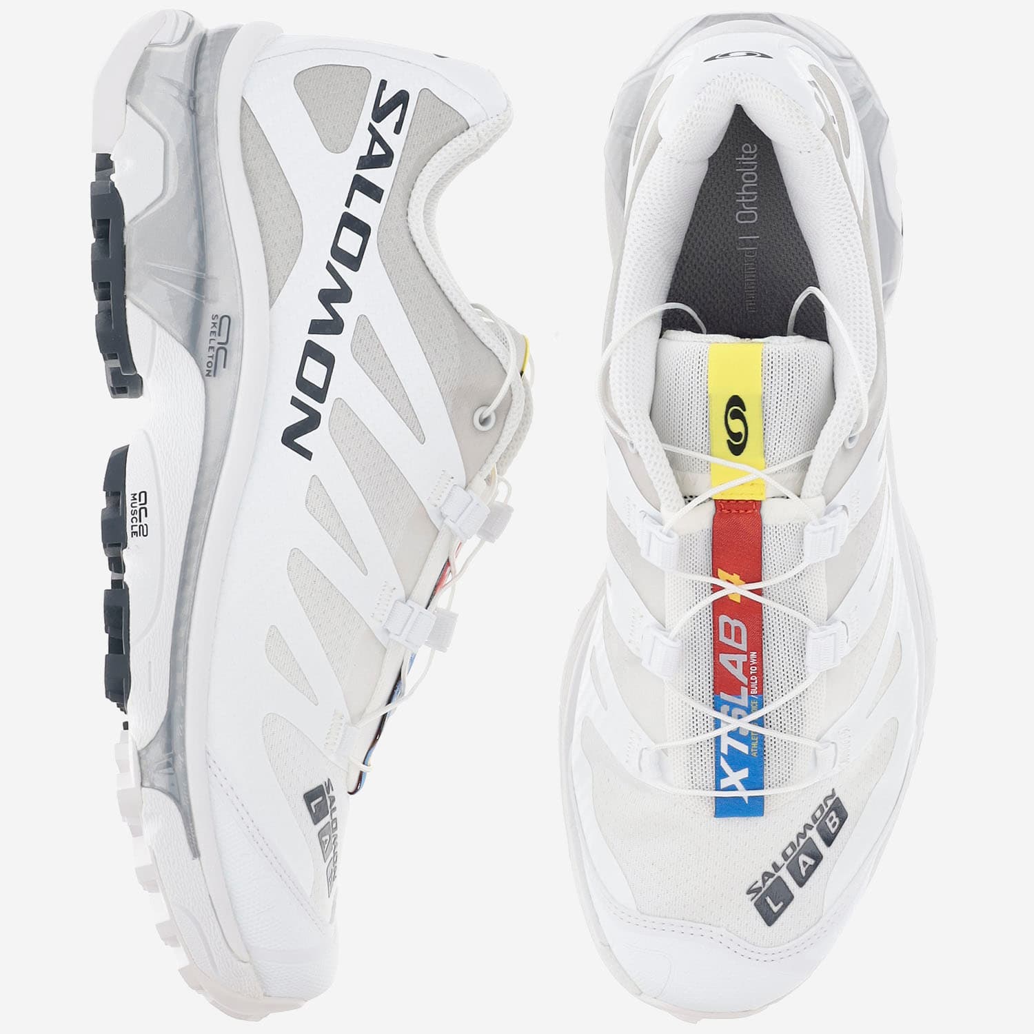 Salomon Two-tone Fabric Xt-4 Og Sneakers In White