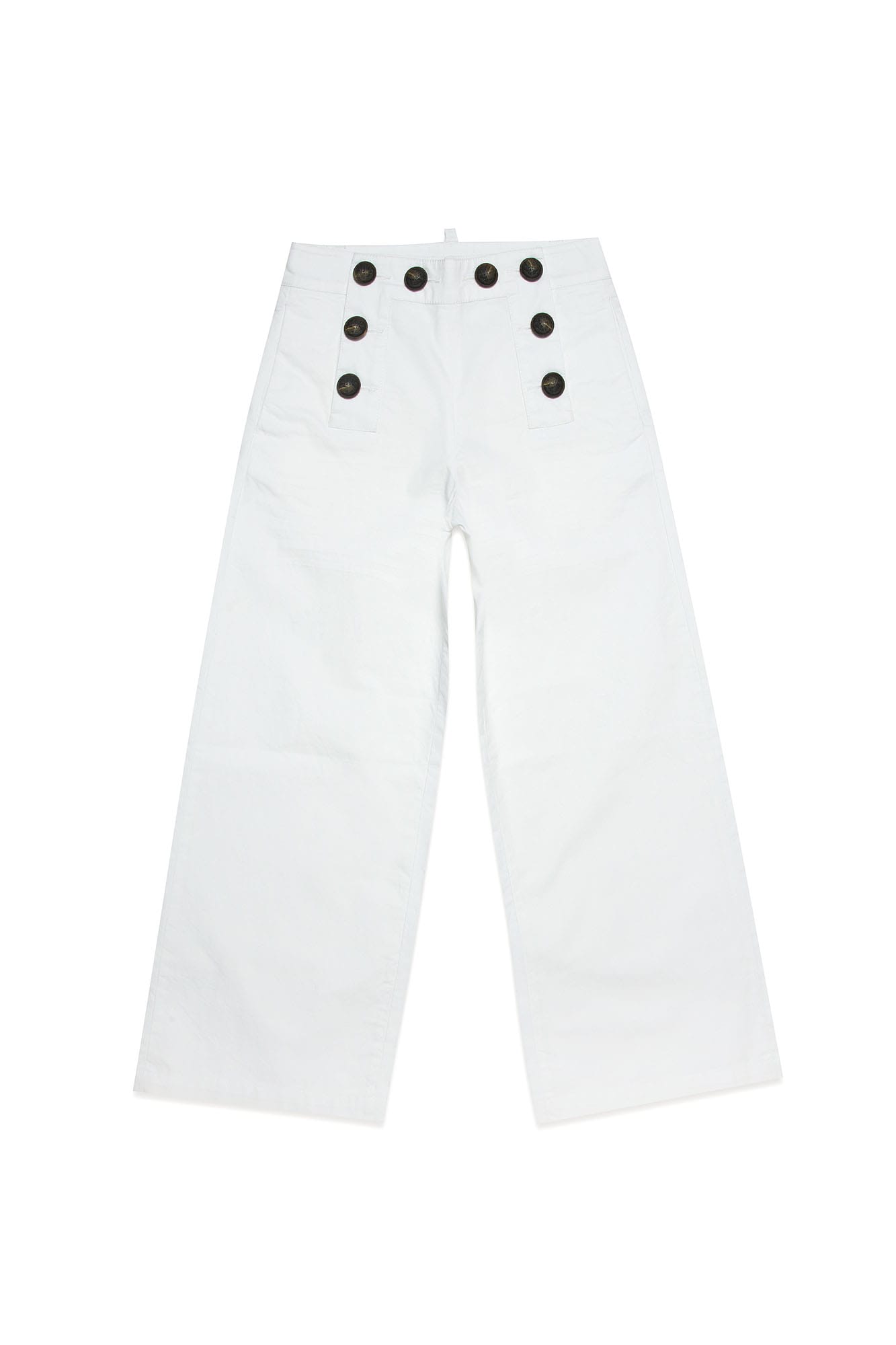 Dsquared2 Kids' White Girl Trousers In Bianco