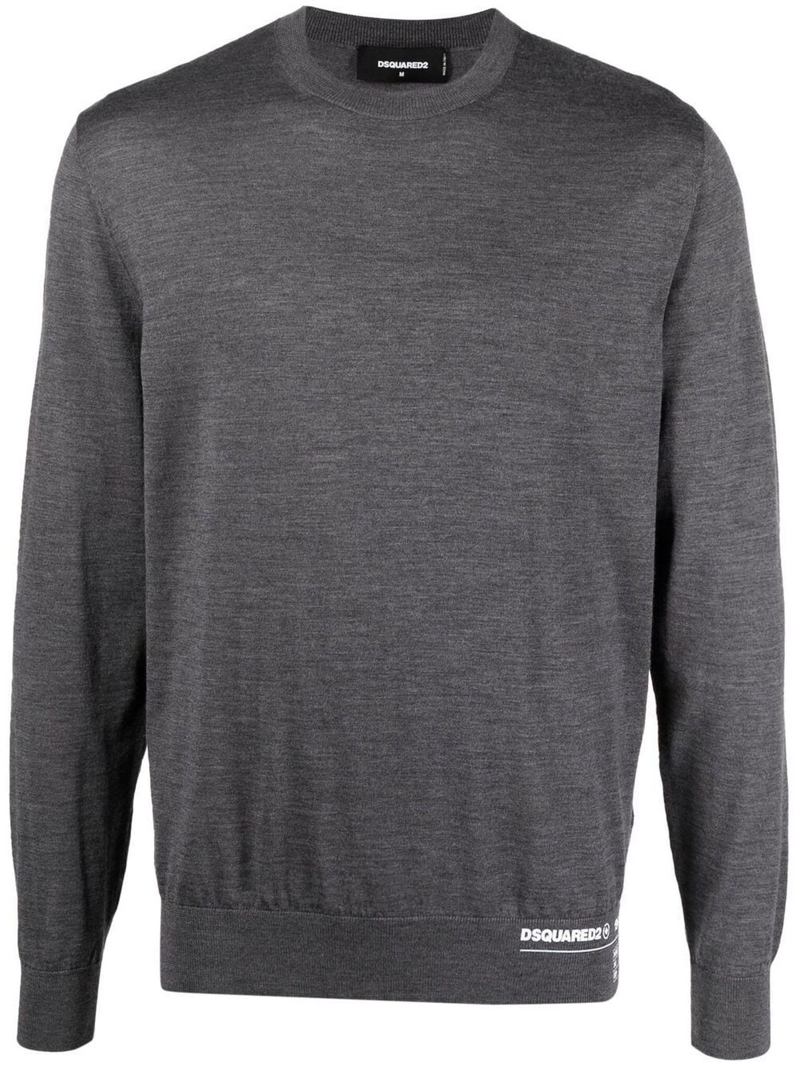 Dsquared2 Grey Wool Sweater