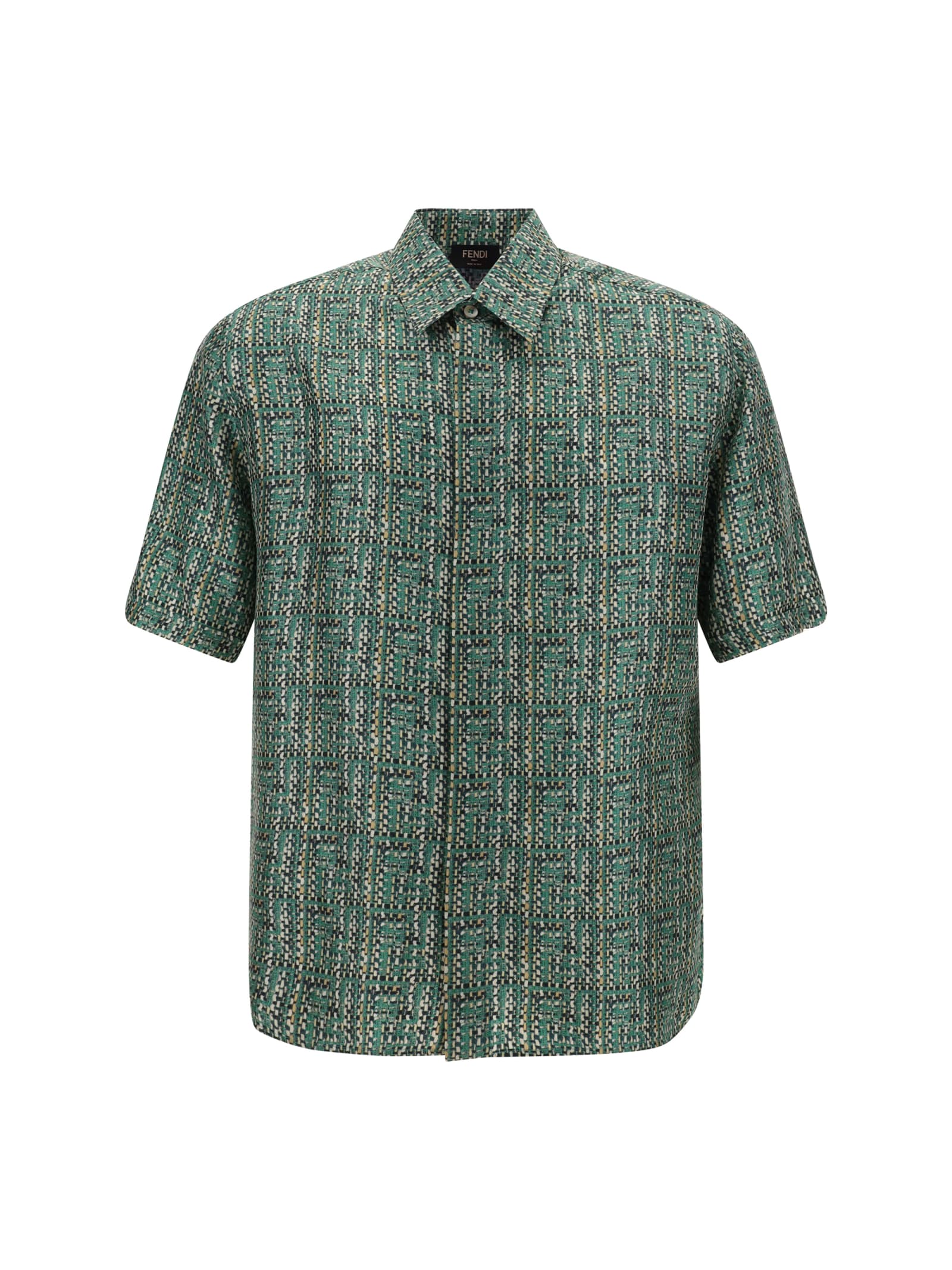Shop Fendi Shirt In Verde