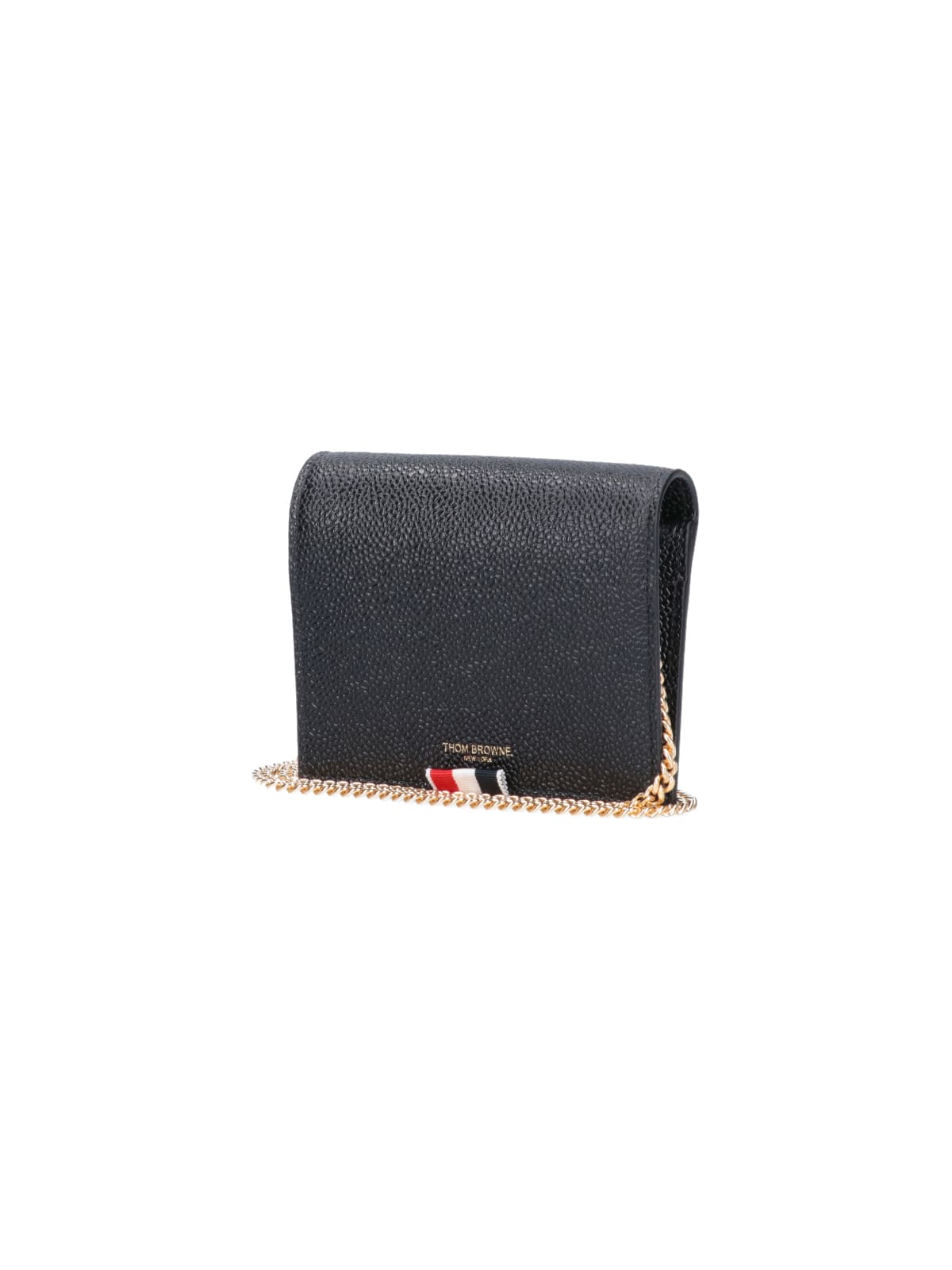 Shop Thom Browne Crossbody Wallet In Black