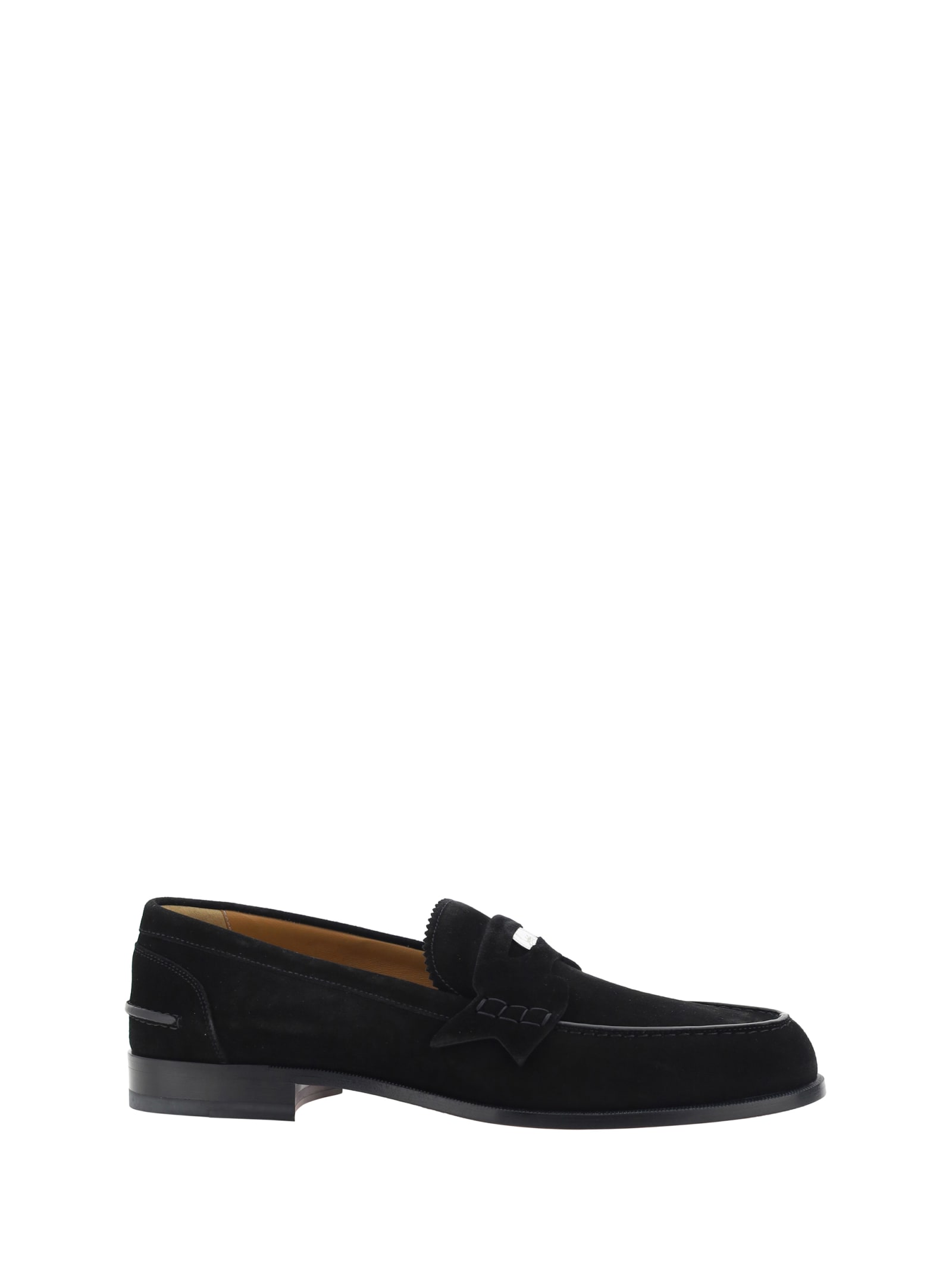 Shop Christian Louboutin Penny Loafers In Black