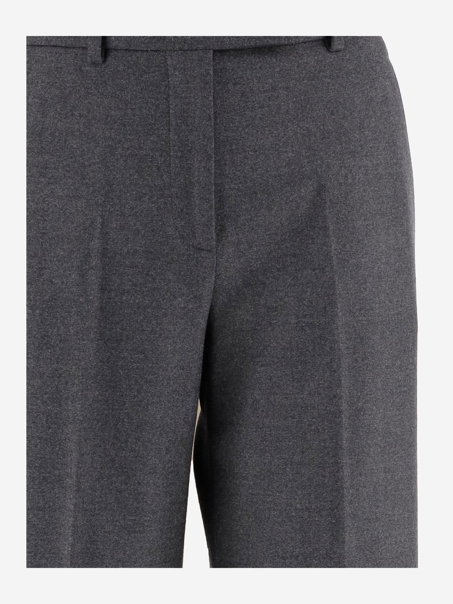 Ql2 Stretch Wool Trousers In Gray