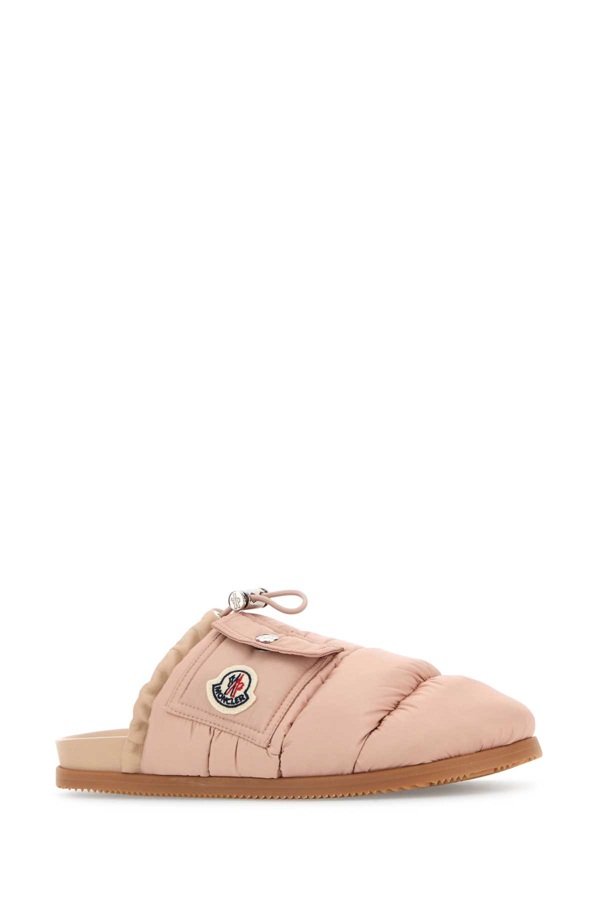 Shop Moncler Pink Fabric Mon Pocket Slippers