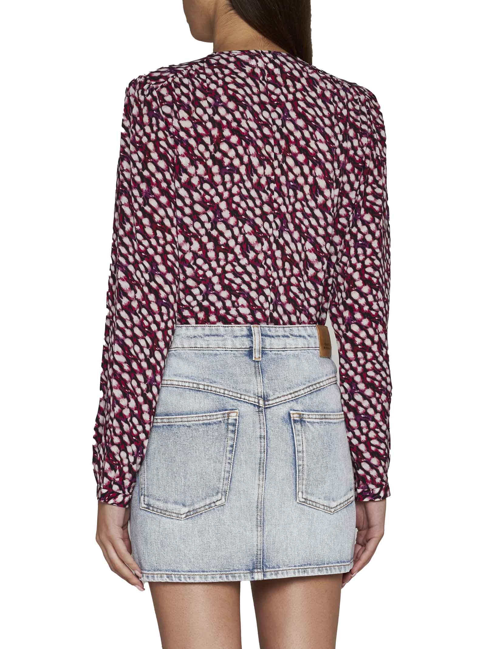 Isabel Marant Étoile Vesna Denim Miniskirt In Light Blue