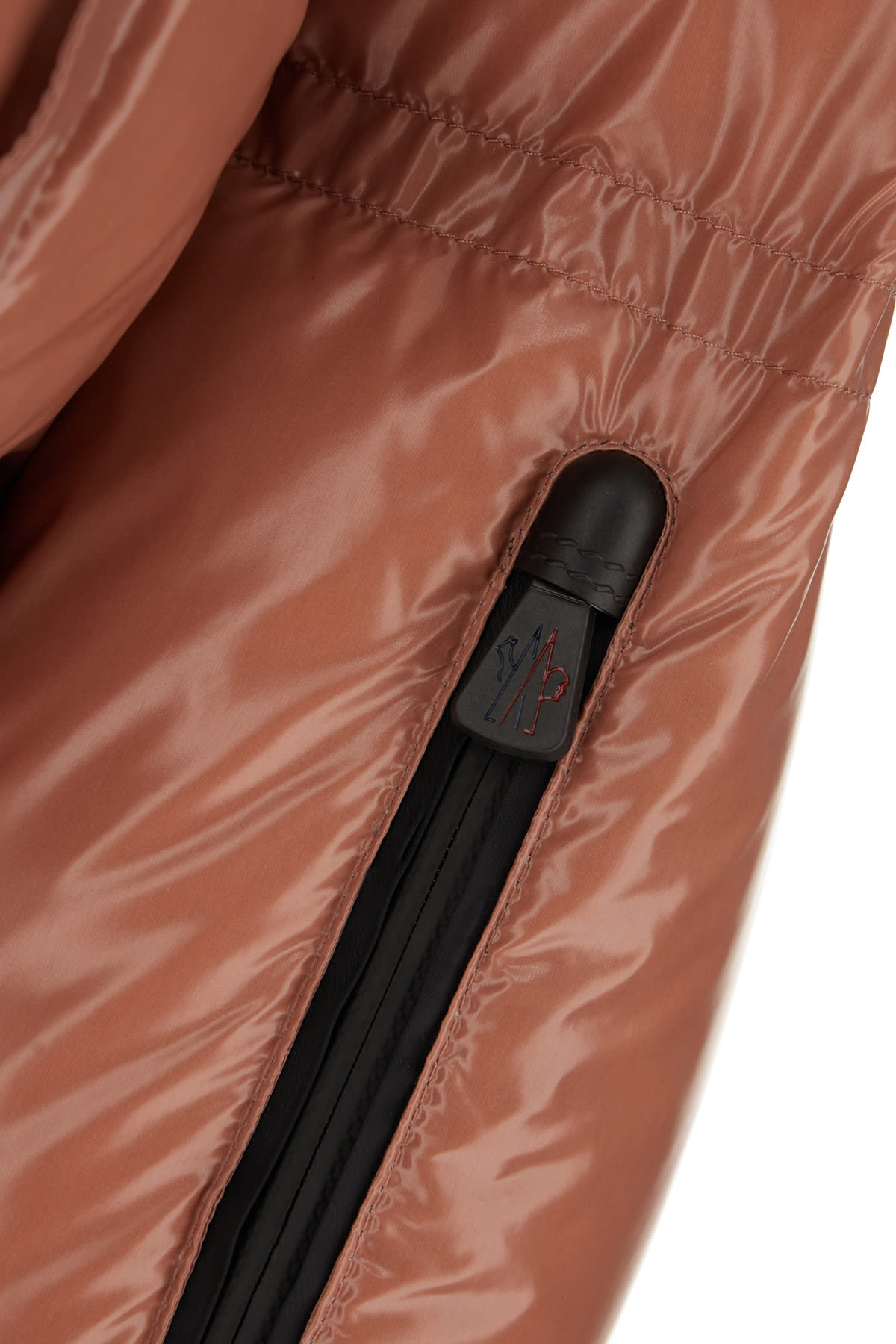 Moncler Puffer Design High Collar Down Jacket In Bordeaux