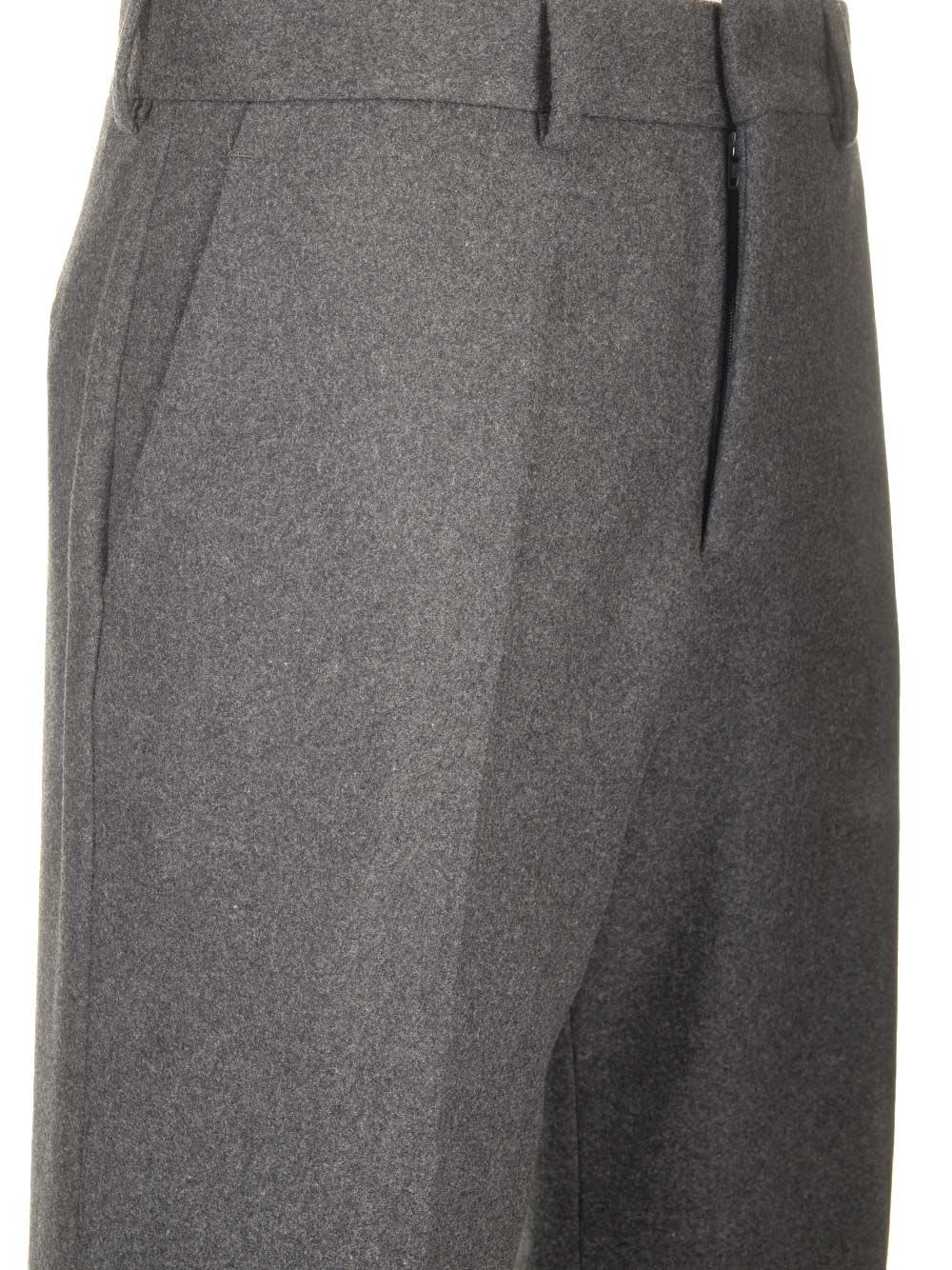 Shop Fendi Grey Cashmere Trousers