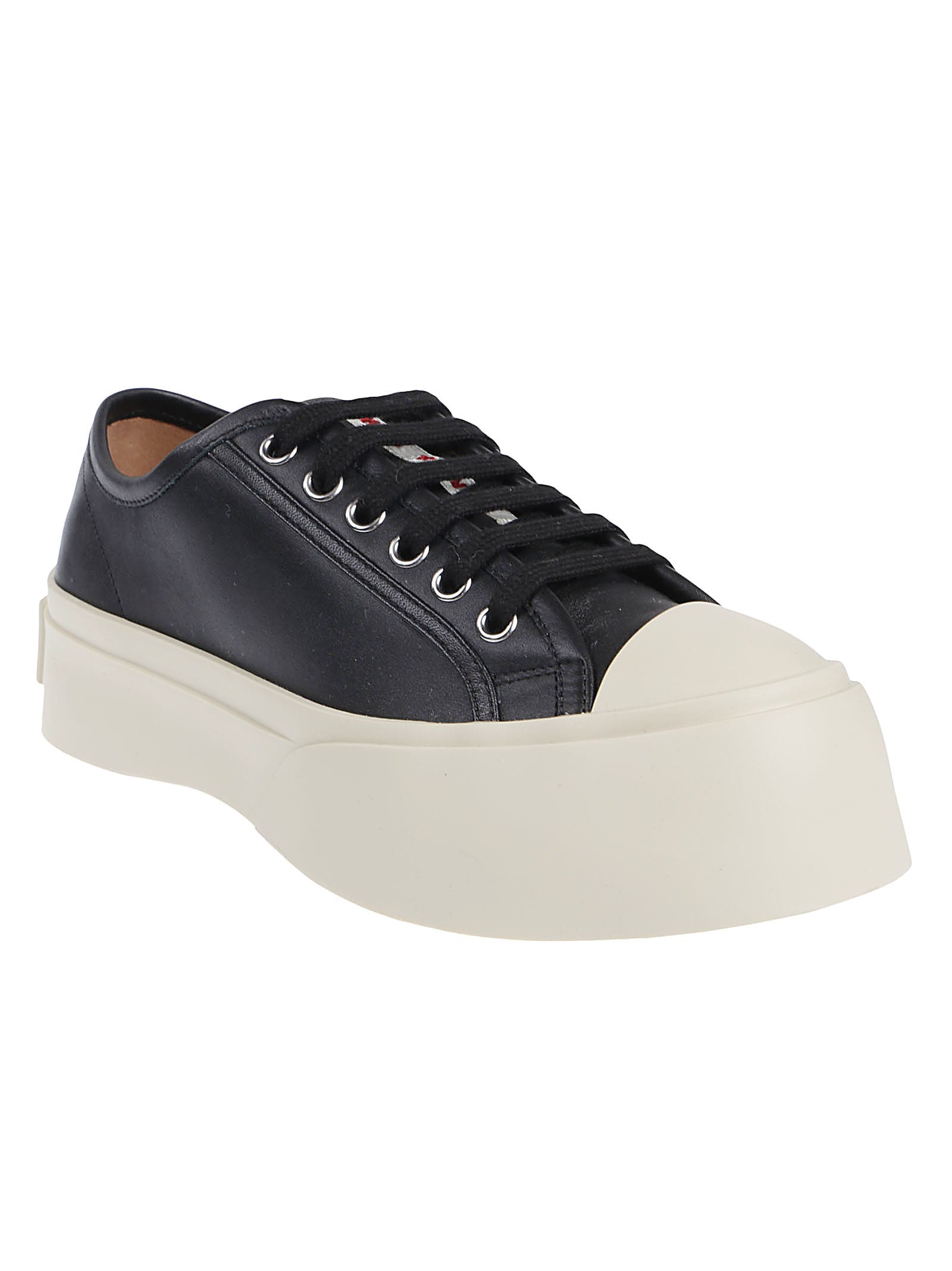Shop Marni Pablo Lace Up Sneakers In Black