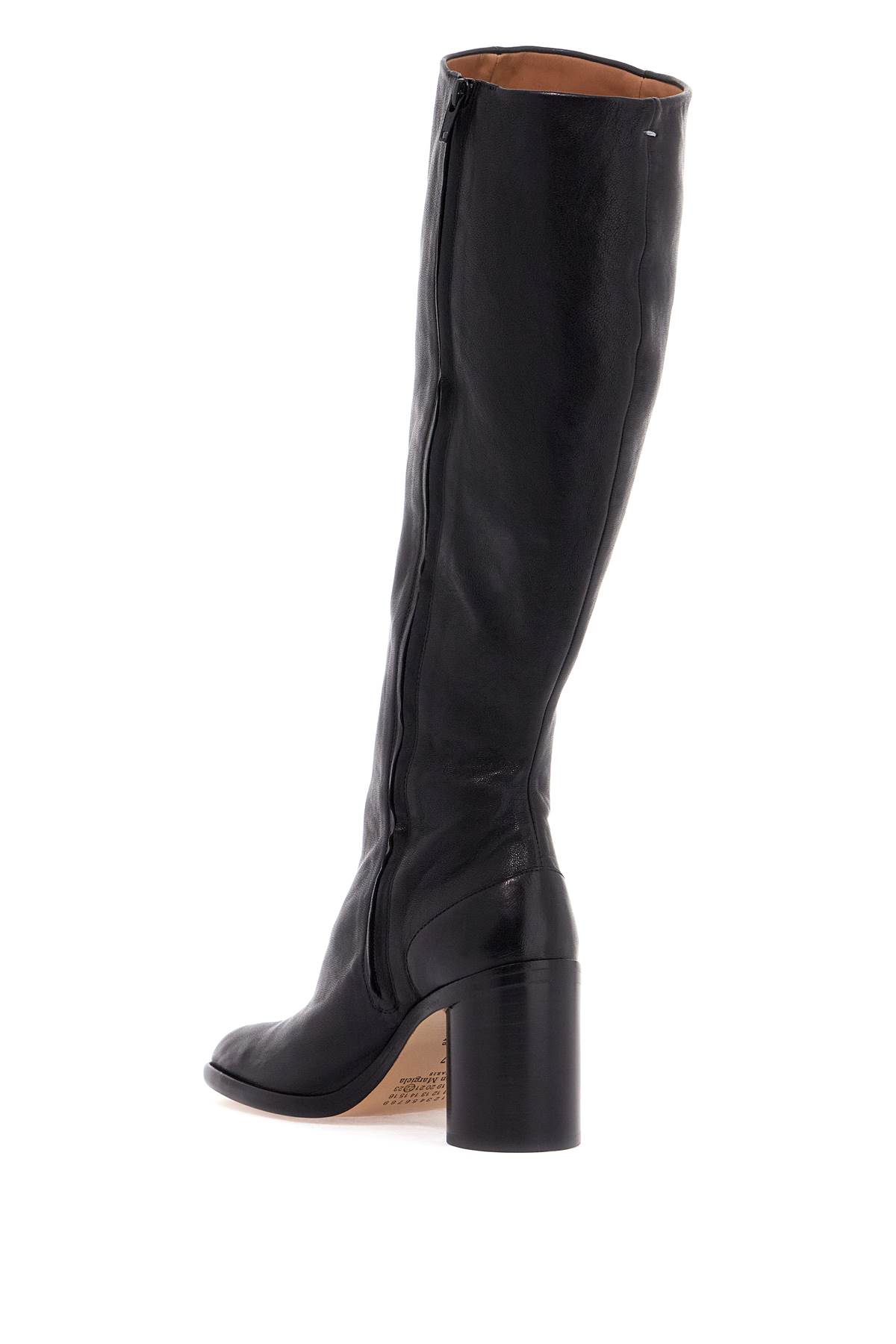 Shop Maison Margiela Tabi Boots In Black (black)