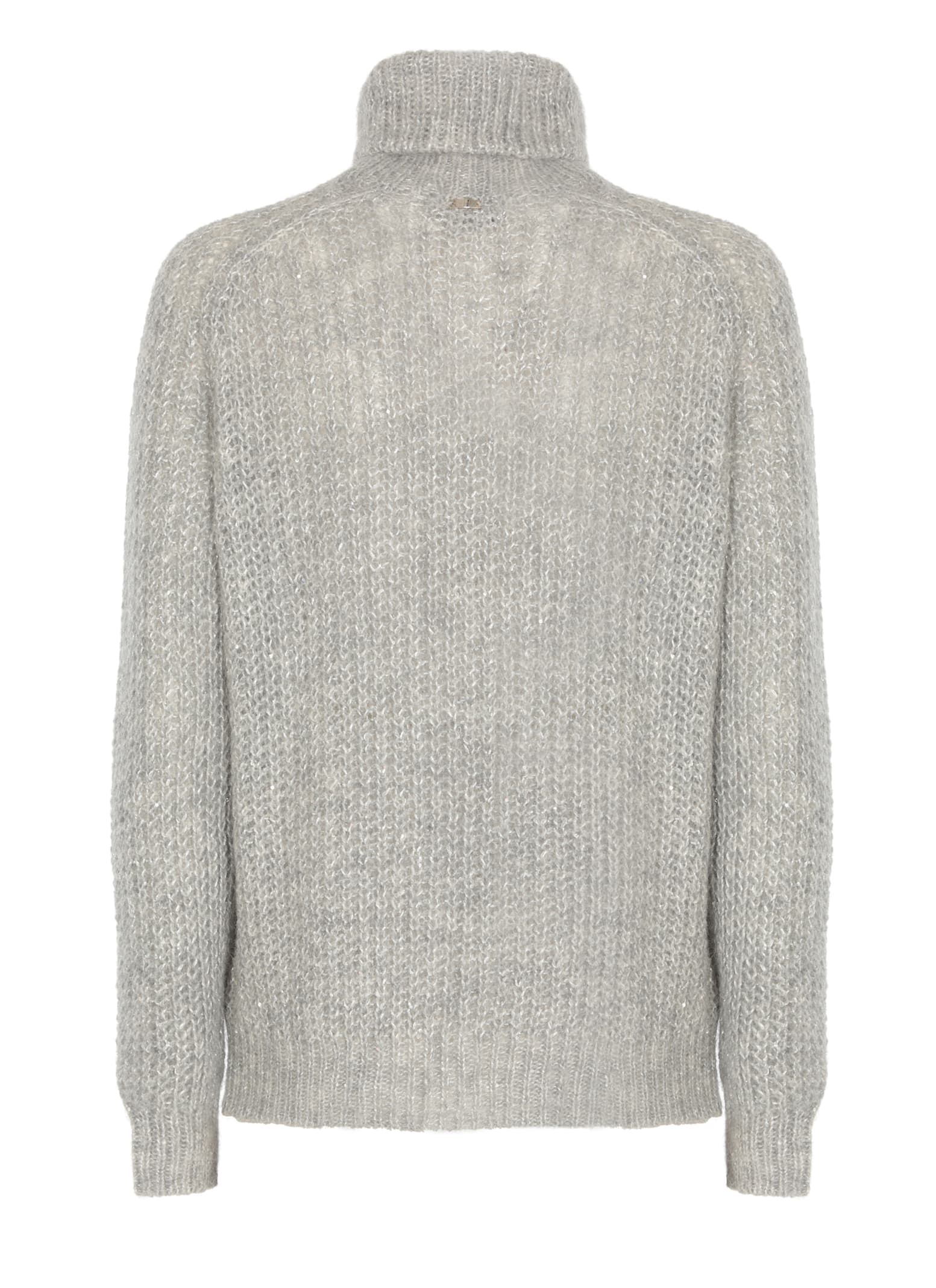 Shop Herno Alpaca Blend Sweater In Grey