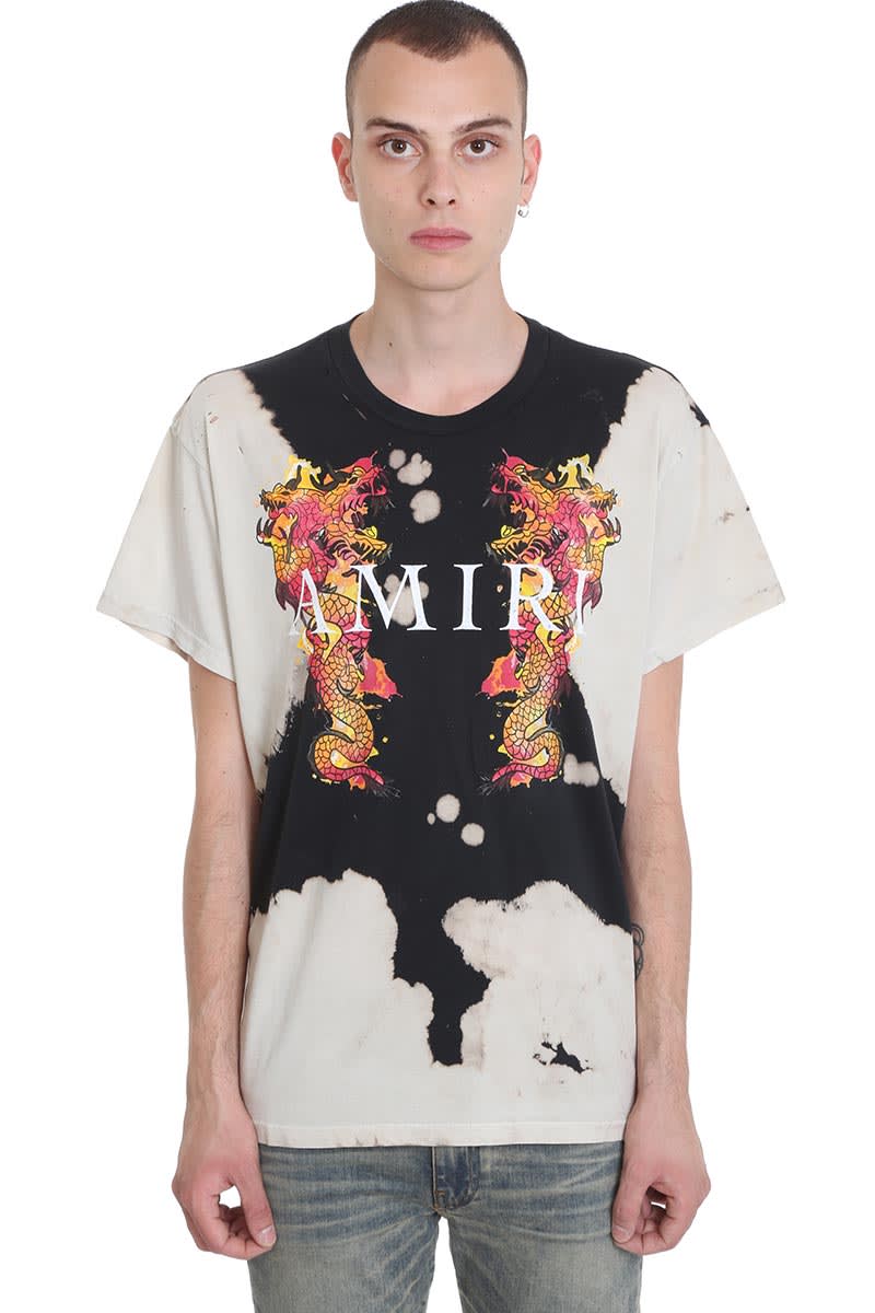 Amiri T-shirts T-SHIRT IN BLACK COTTON