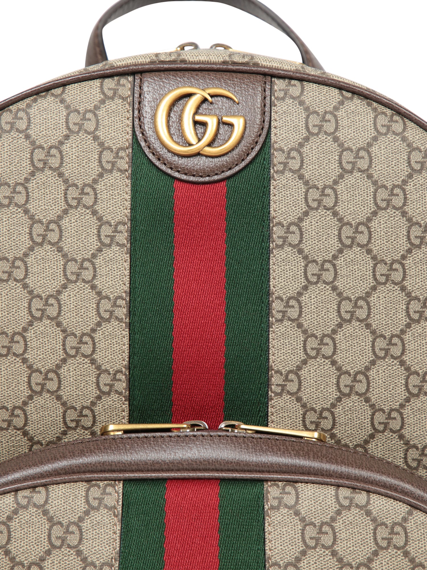 Shop Gucci Beige Gg Supreme Backpack