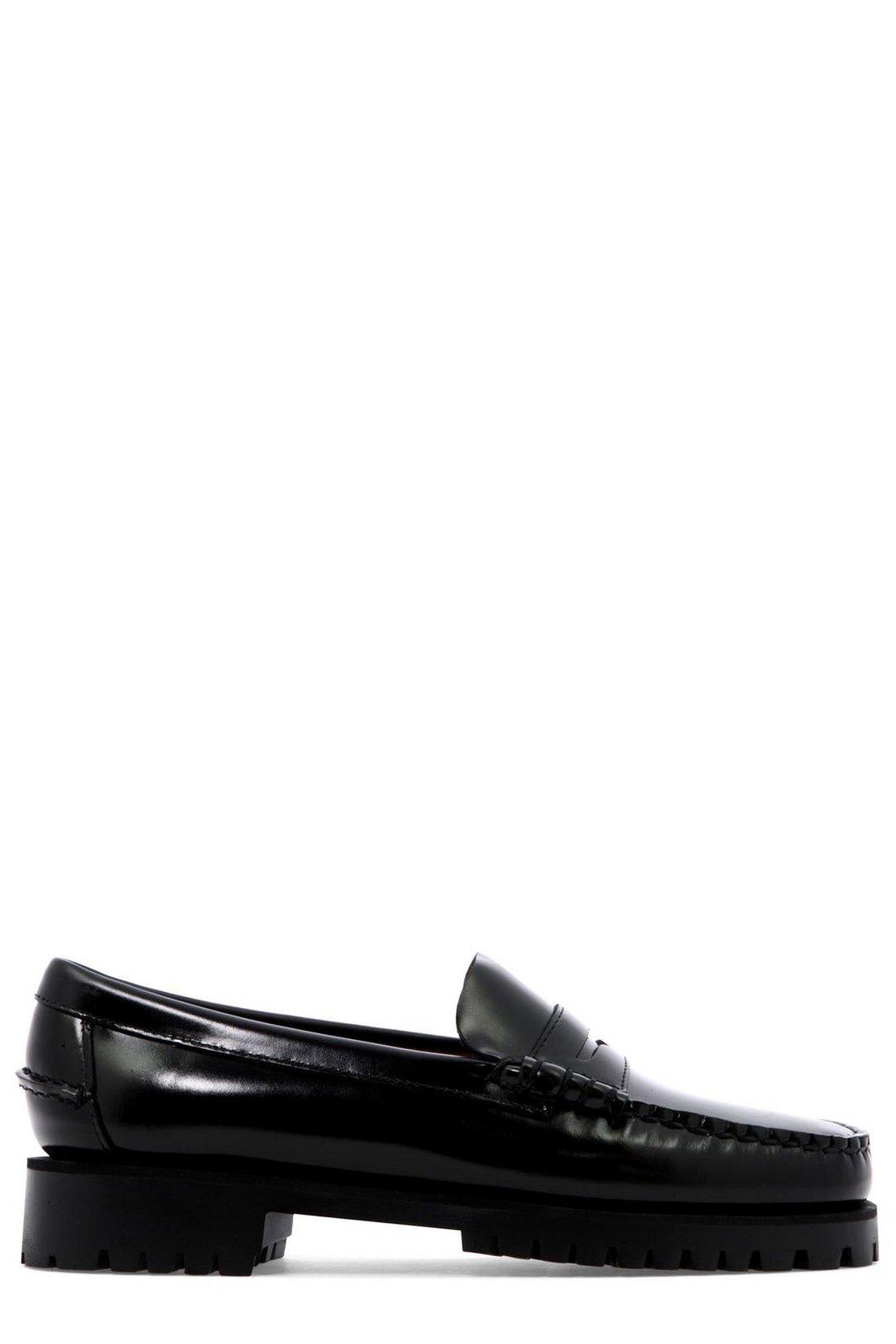 Shop Sebago Dan Lug Loafers In Black