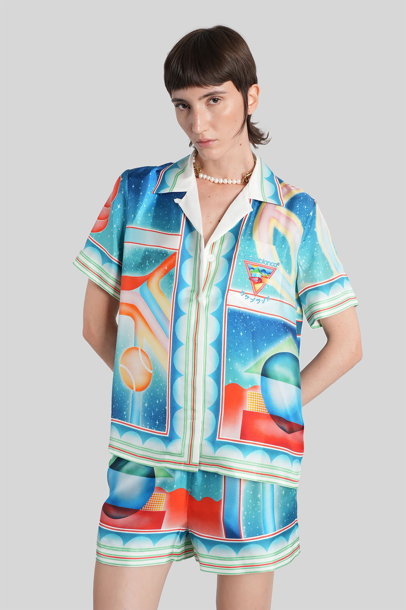 Shirt In Multicolor Silk
