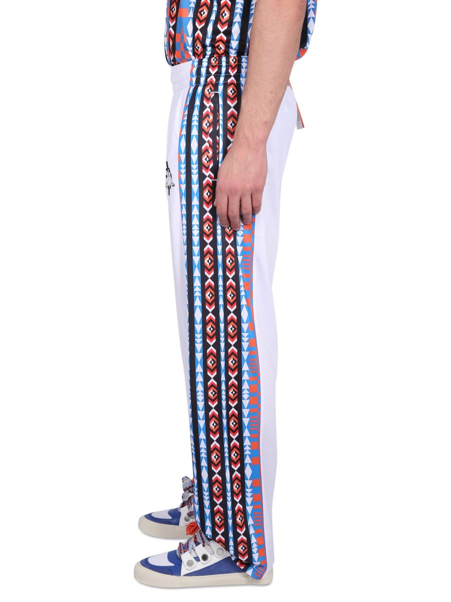 Marcelo Burlon County Of Milan Marcelo Burlon Jogging Pants With High Neck And Zipper Closure In White