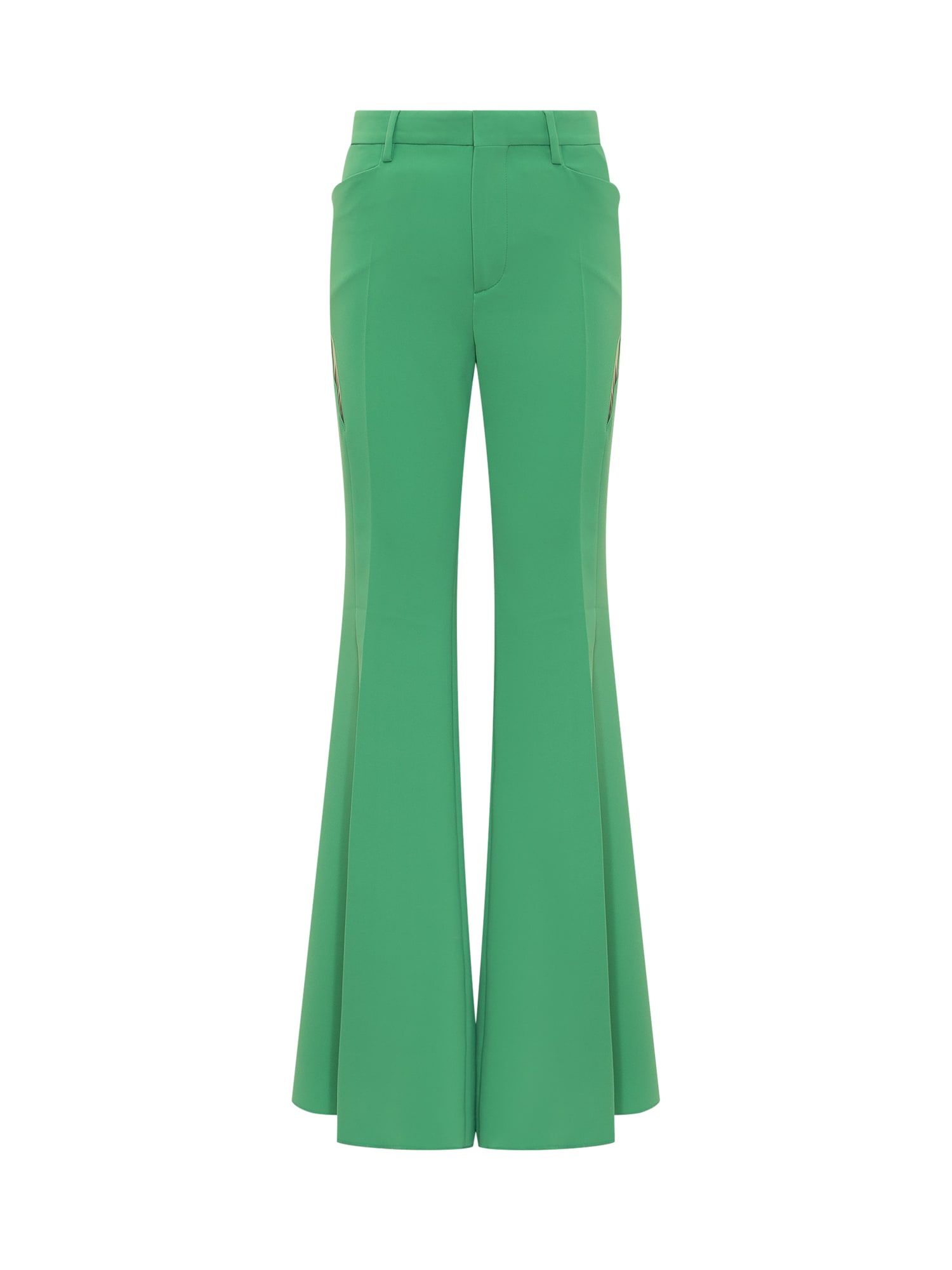 Shop Dsquared2 Super Flared Pants In Ocean Wave