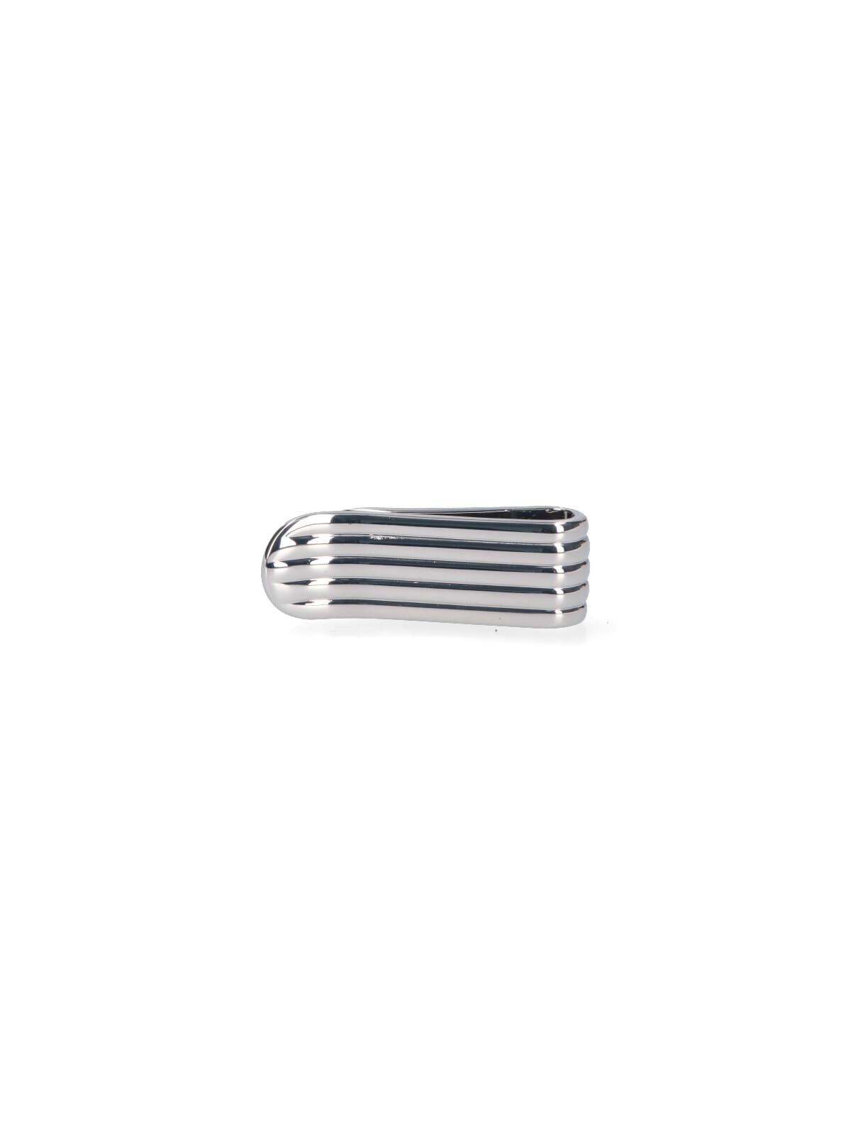 Ferragamo Logo Money Clip In Silver