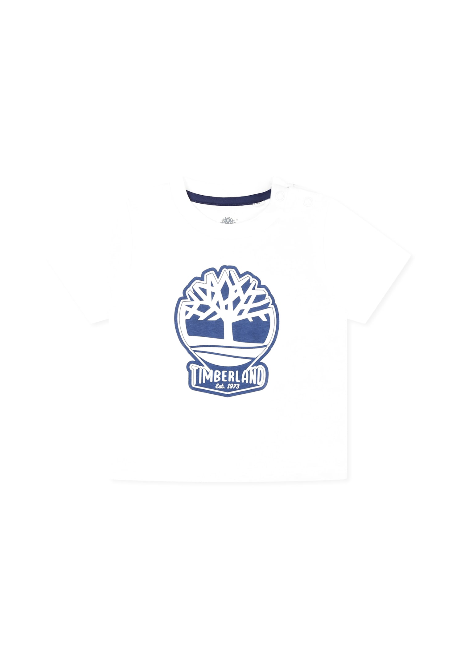 Timberland White T-shirt For Baby Boy With Tree