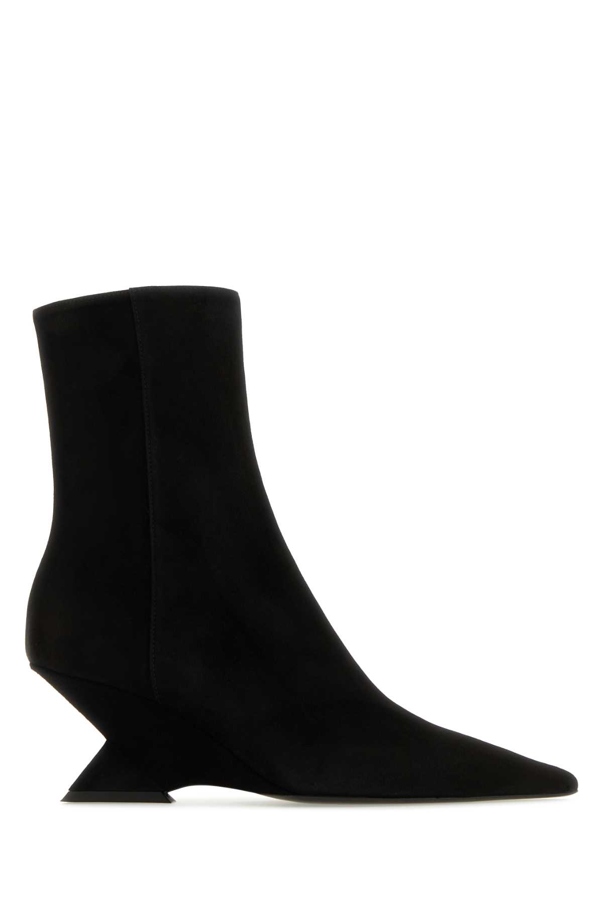 Black Suede Cheope Ankle Boots