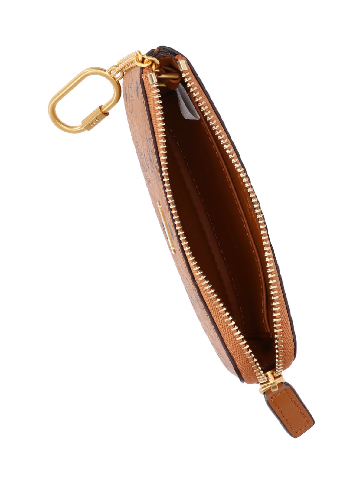Mcm Hardware Keyring Attachment Wallets In Brown