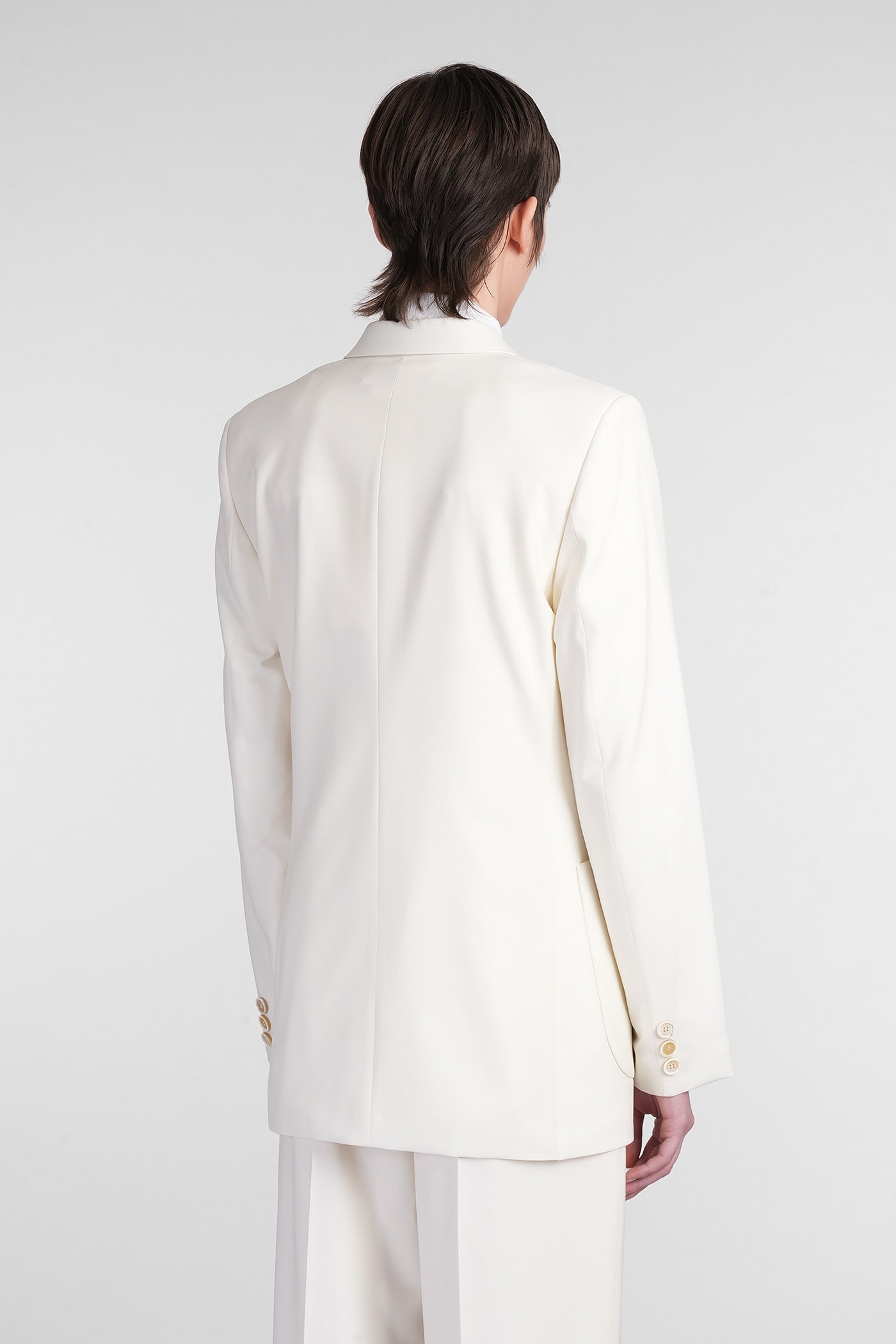 Marni Blazer In Beige Wool In White