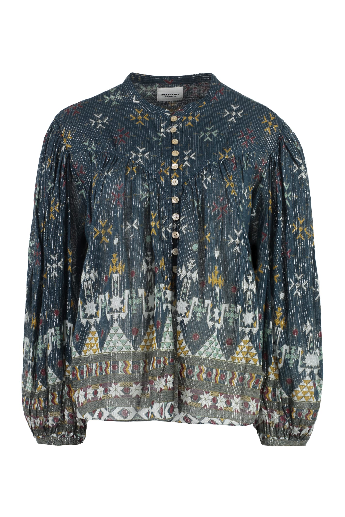 MARANT ETOILE SALIKA PRINTED COTTON BLOUSE