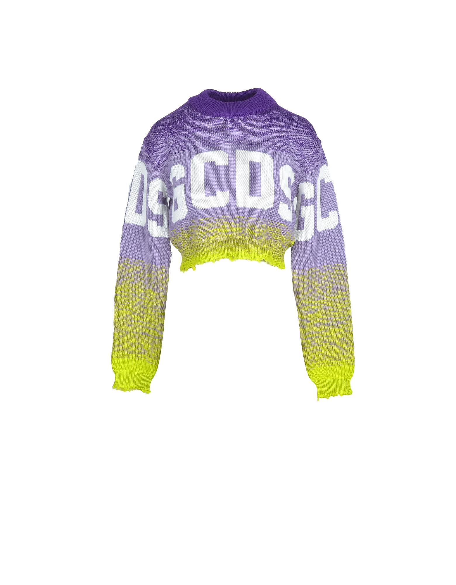 Gcds Womens Violet Sweater