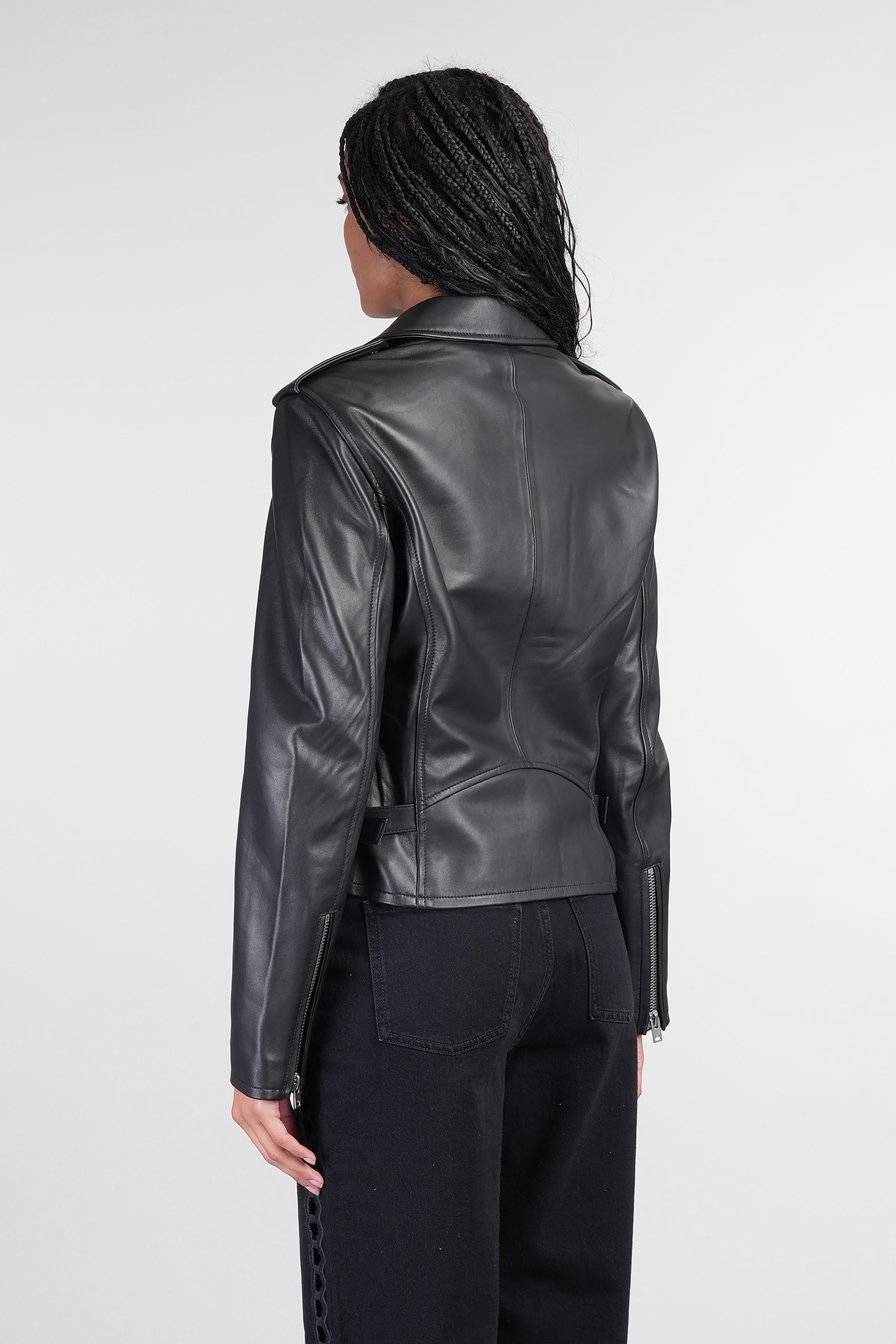 Iro Newhan Biker Biker Jacket In Black Leather
