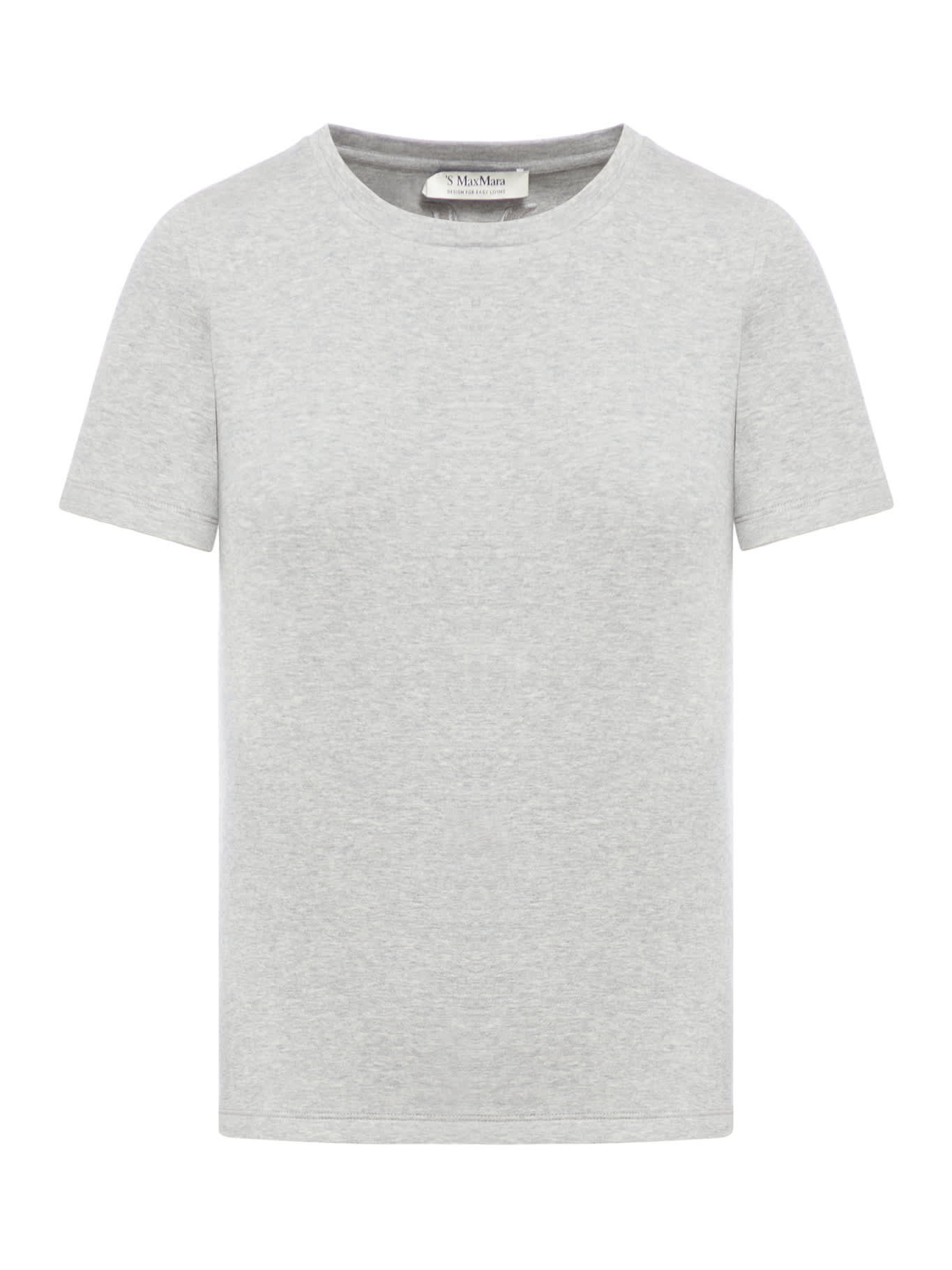 Shop 's Max Mara Tubo Tshirt In Medium Grey